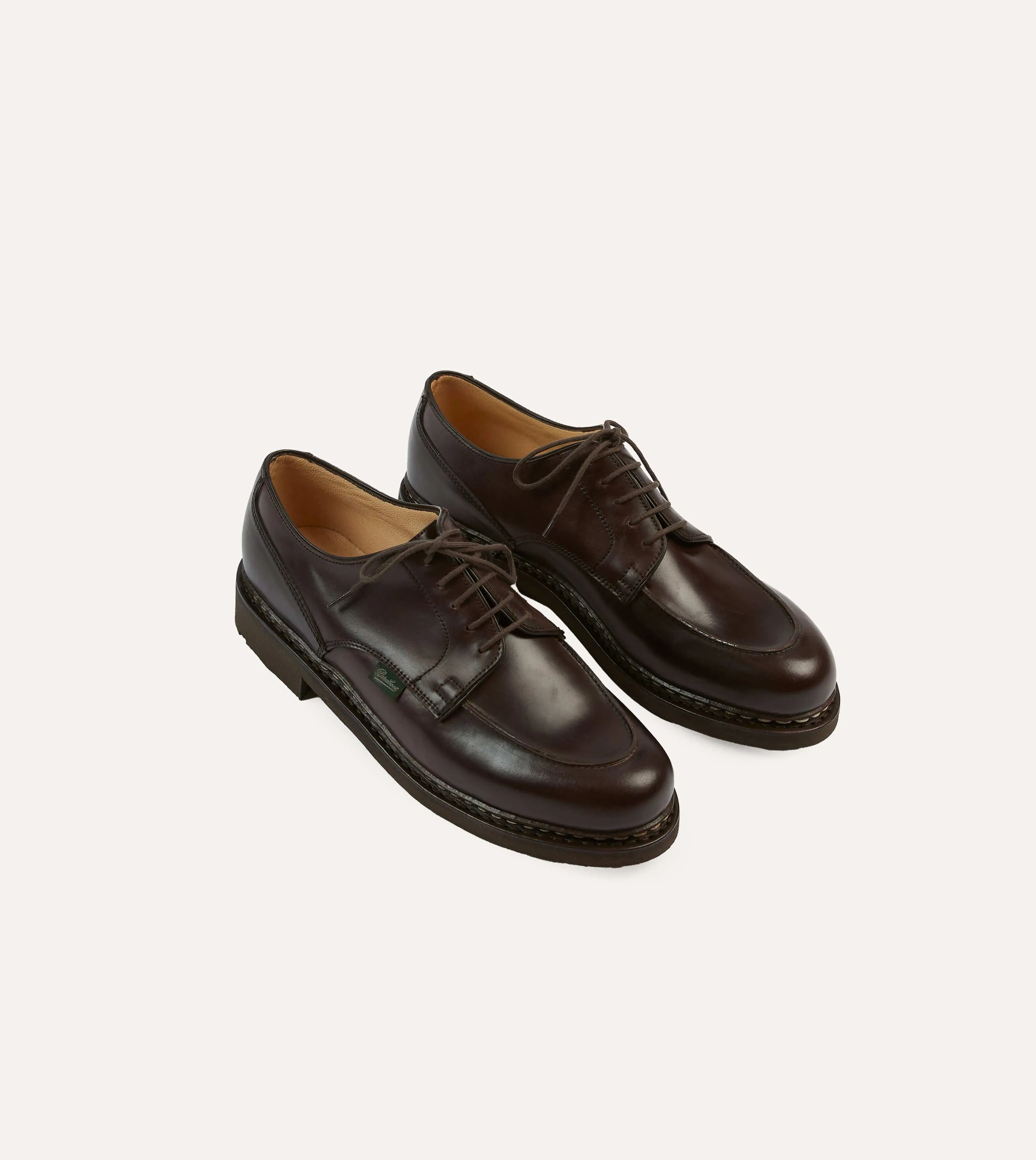 Paraboot Chambord Bordeaux Cordovan Leather Derby Shoe sold by Drake's London