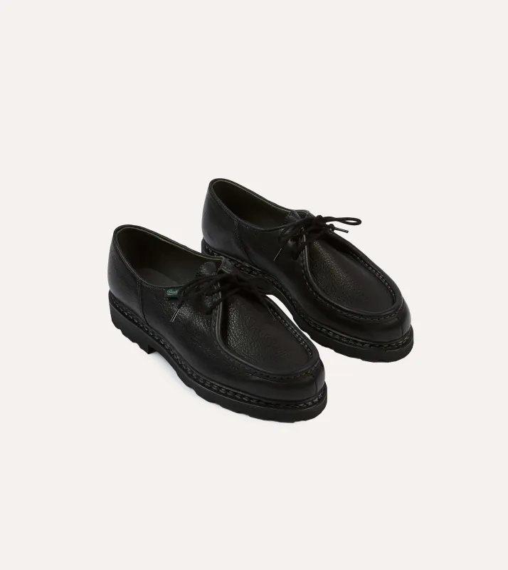 Paraboot Michael Noir Deer Leather Derby Shoe sold by Drake's London