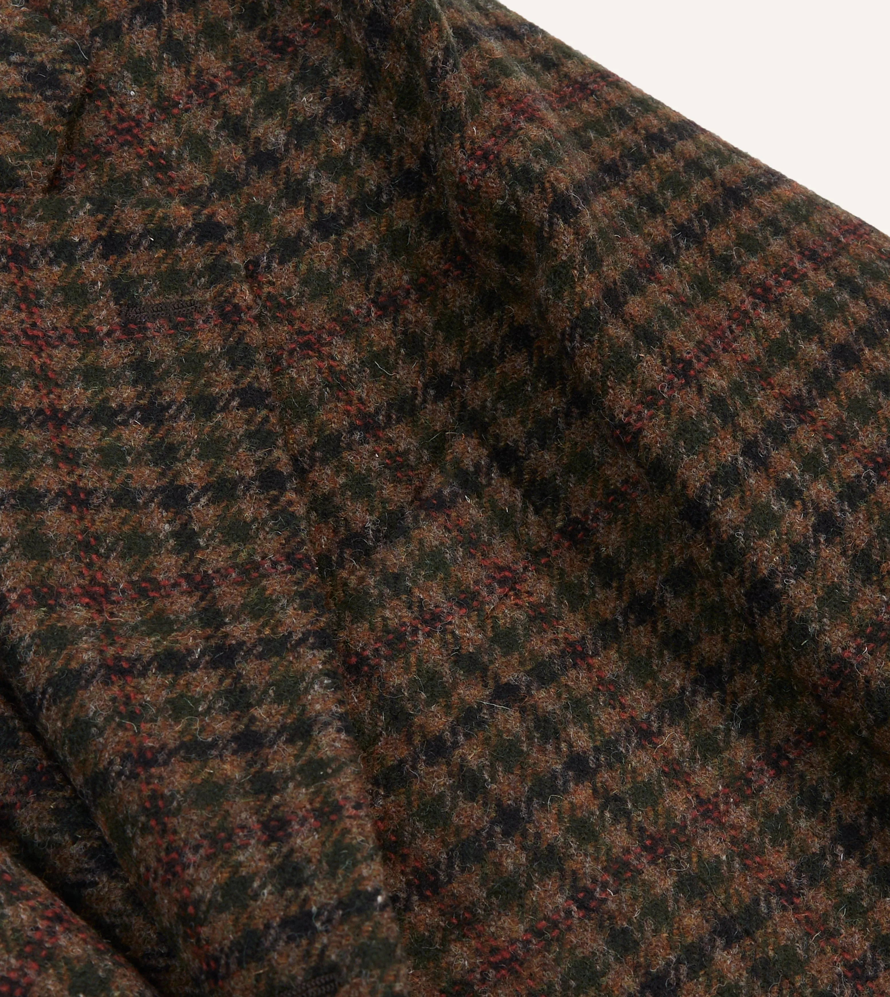 Green Gun Club Check Tweed Blazer sold by Drake's London product image thumbnail 4