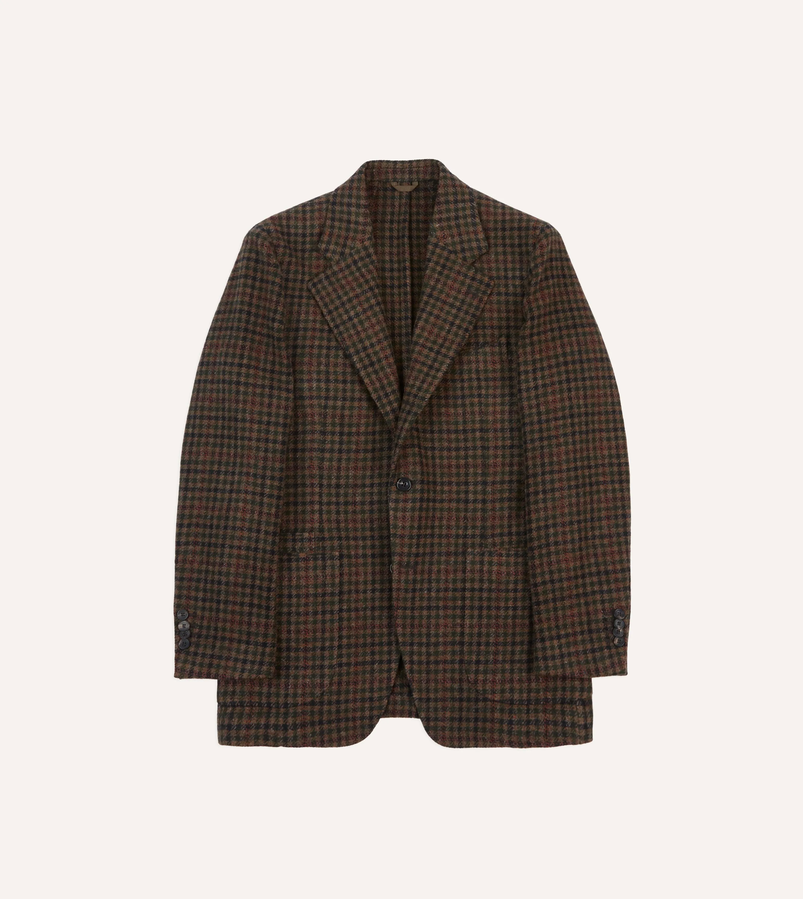 Green Gun Club Check Tweed Blazer sold by Drake's London