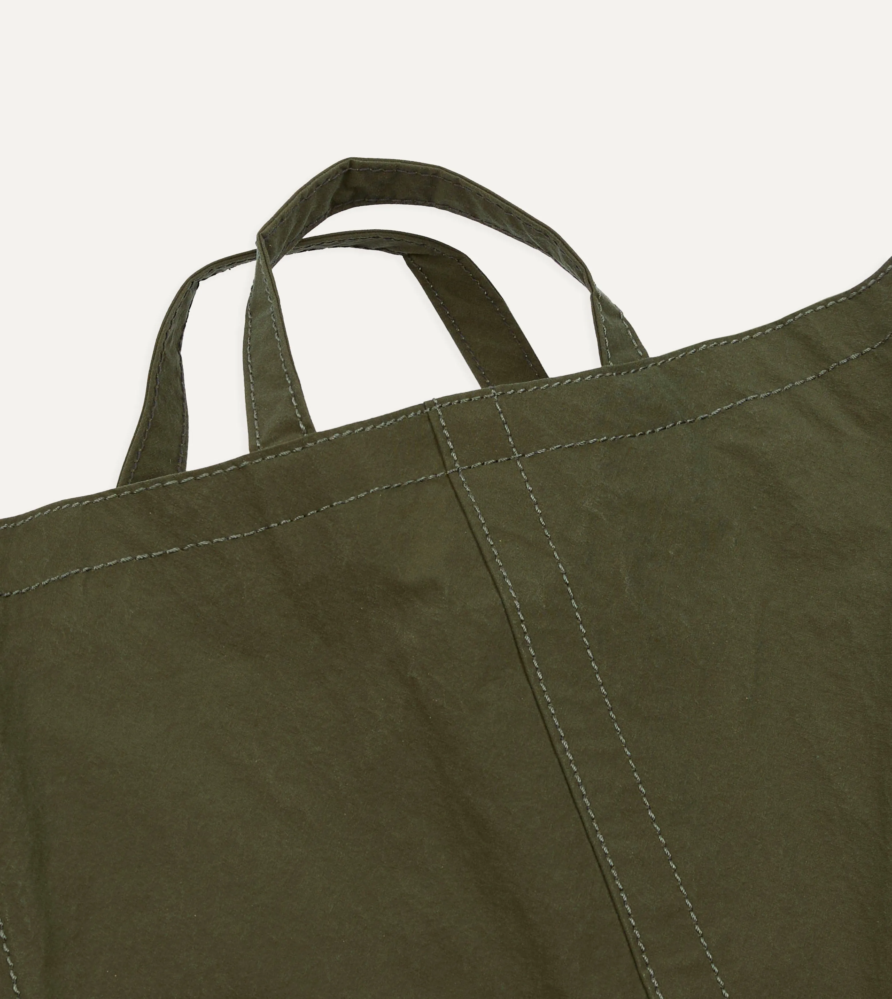 Bag’n’Noun Olive Nylon Market Tote Bag sold by Drake's London product image thumbnail 2