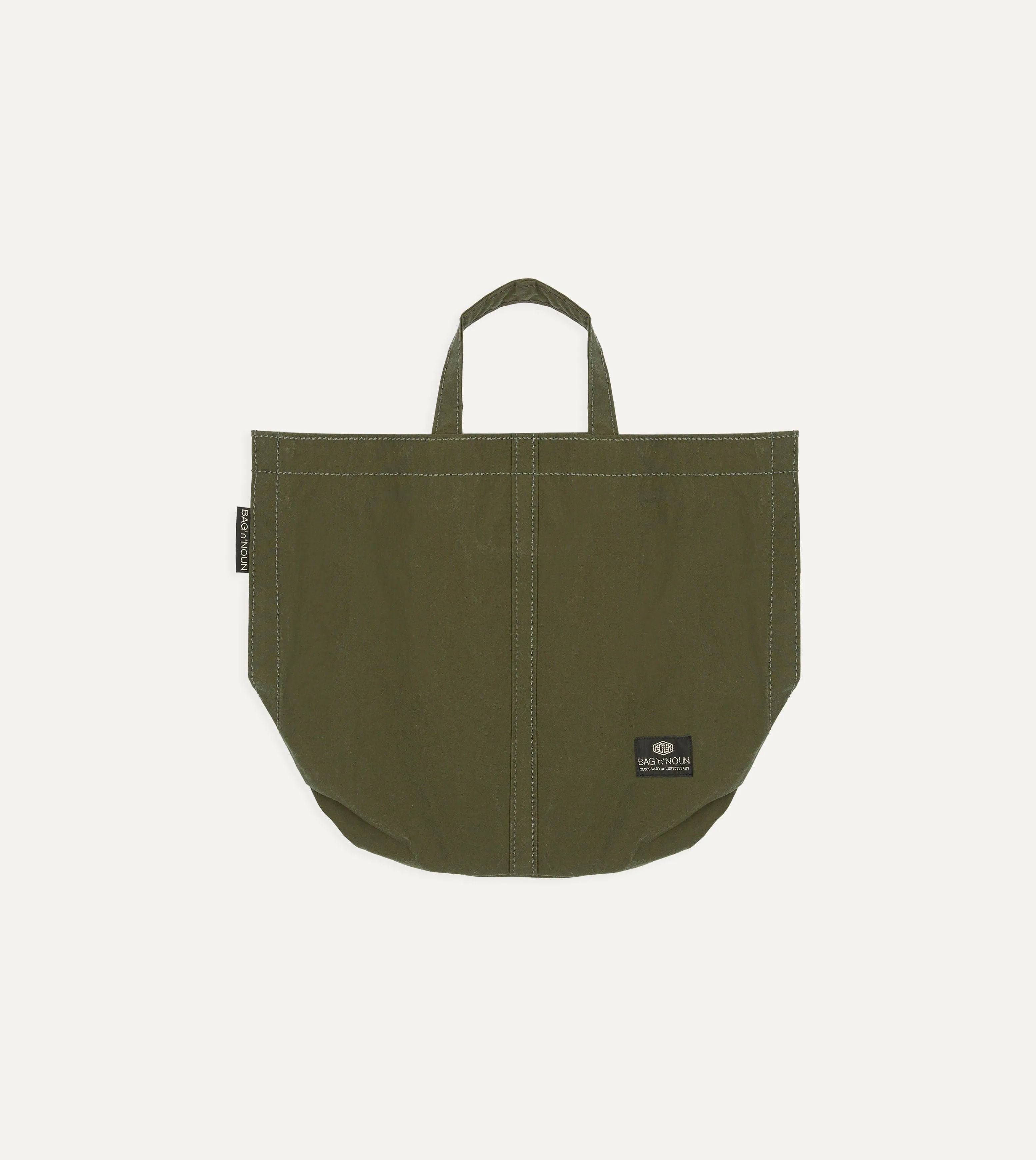 Bag’n’Noun Olive Nylon Market Tote Bag sold by Drake's London product image thumbnail 3