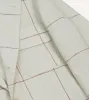 Ecru and Red Windowpane Check Games Blazer Mk. IV sold by Drake's London
