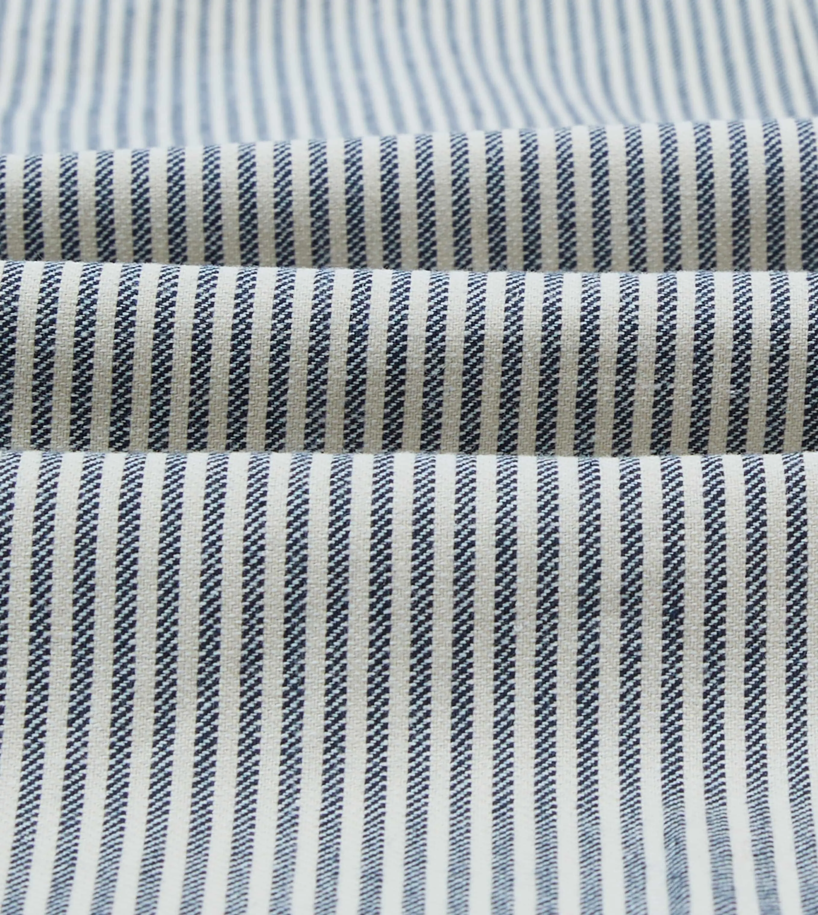 Navy Ticking Stripe Cotton Linen Games Blazer Mk. I sold by Drake's London product image thumbnail 2