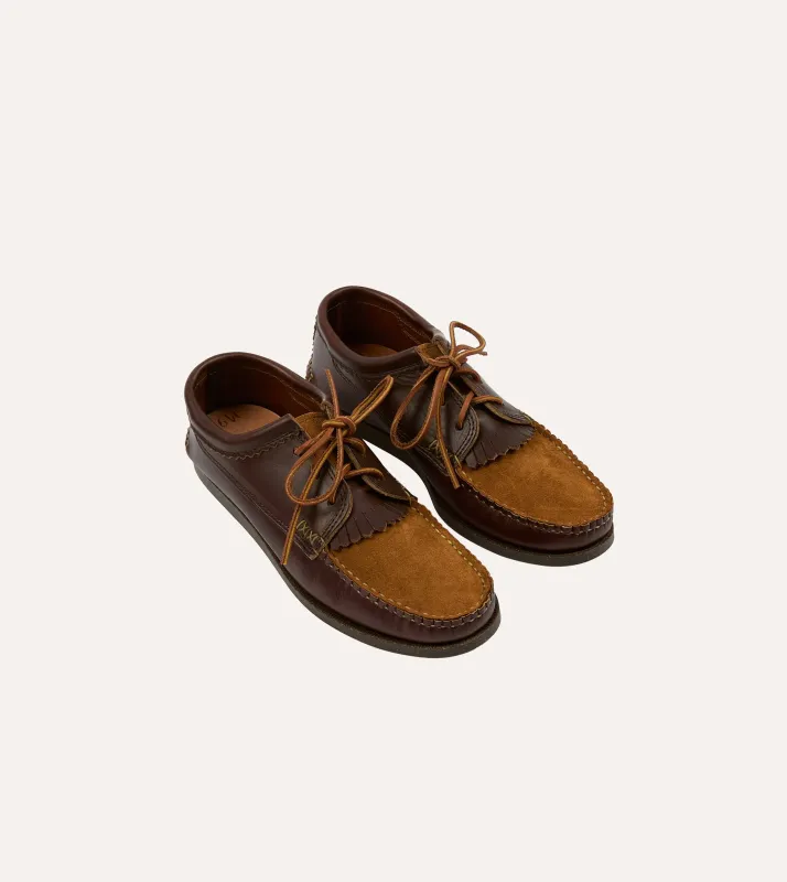 Yuketen Brown Kiltie Blucher with Camp Sole sold by Drake's London
