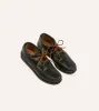 Yuketen Black Two-Piece Oxford with Camp Sole sold by Drake's London