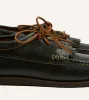 Yuketen Black Two-Piece Oxford with Camp Sole sold by Drake's London
