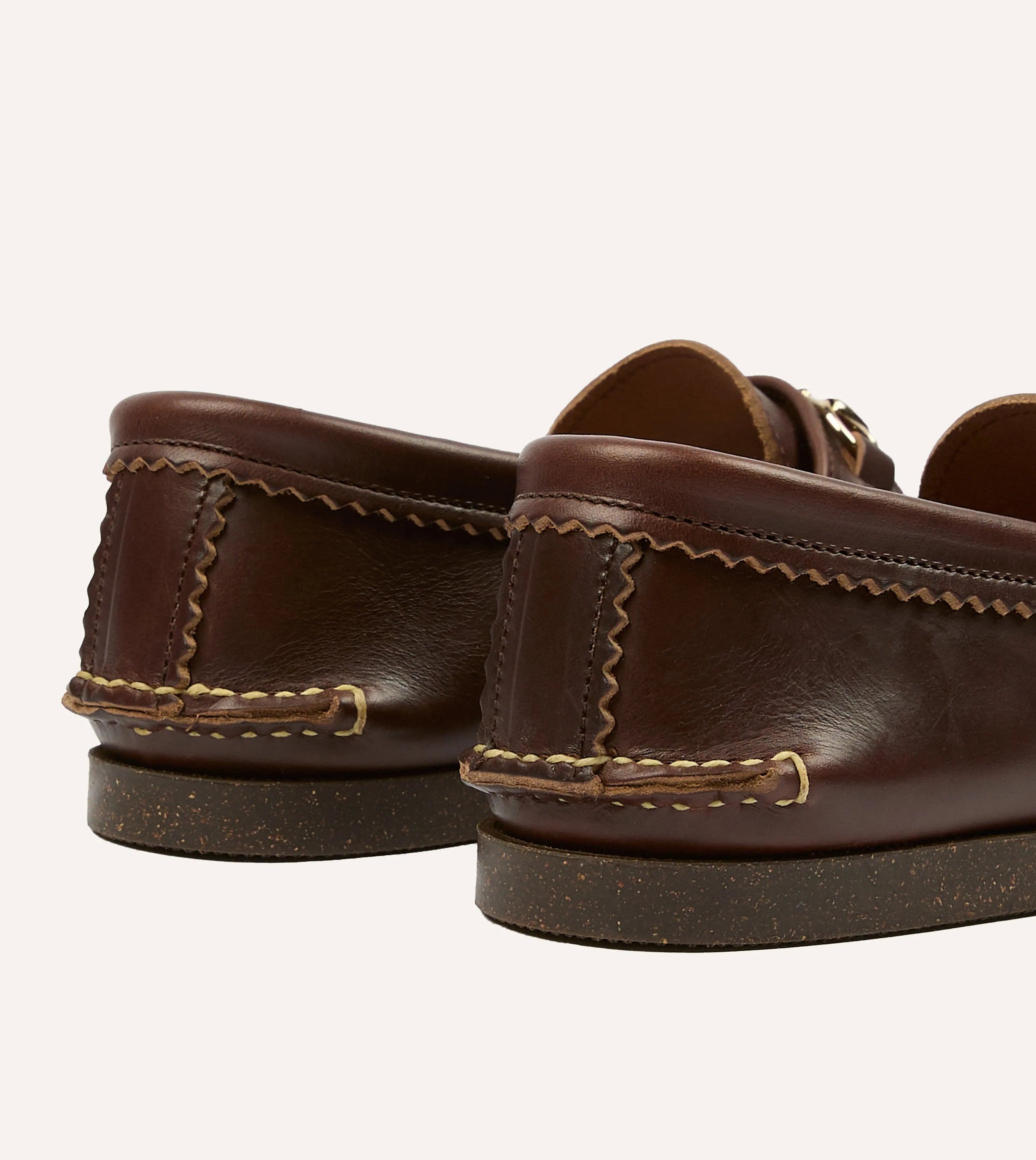 Yuketen Brown Leather Bit Loafer with Camp Sole sold by Drake's London product image thumbnail 5