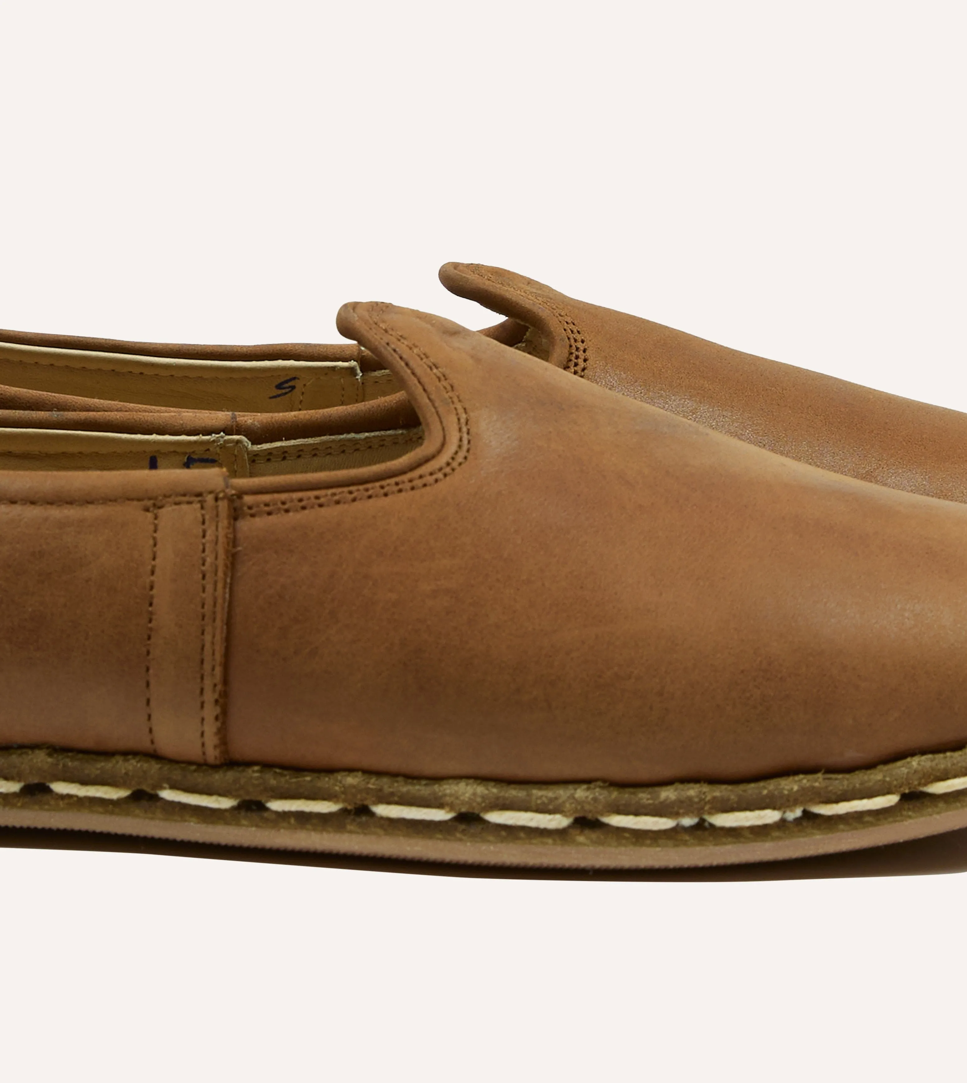 Sabah Fort Worth Brown Leather Shoes sold by Drake's London product image thumbnail 3