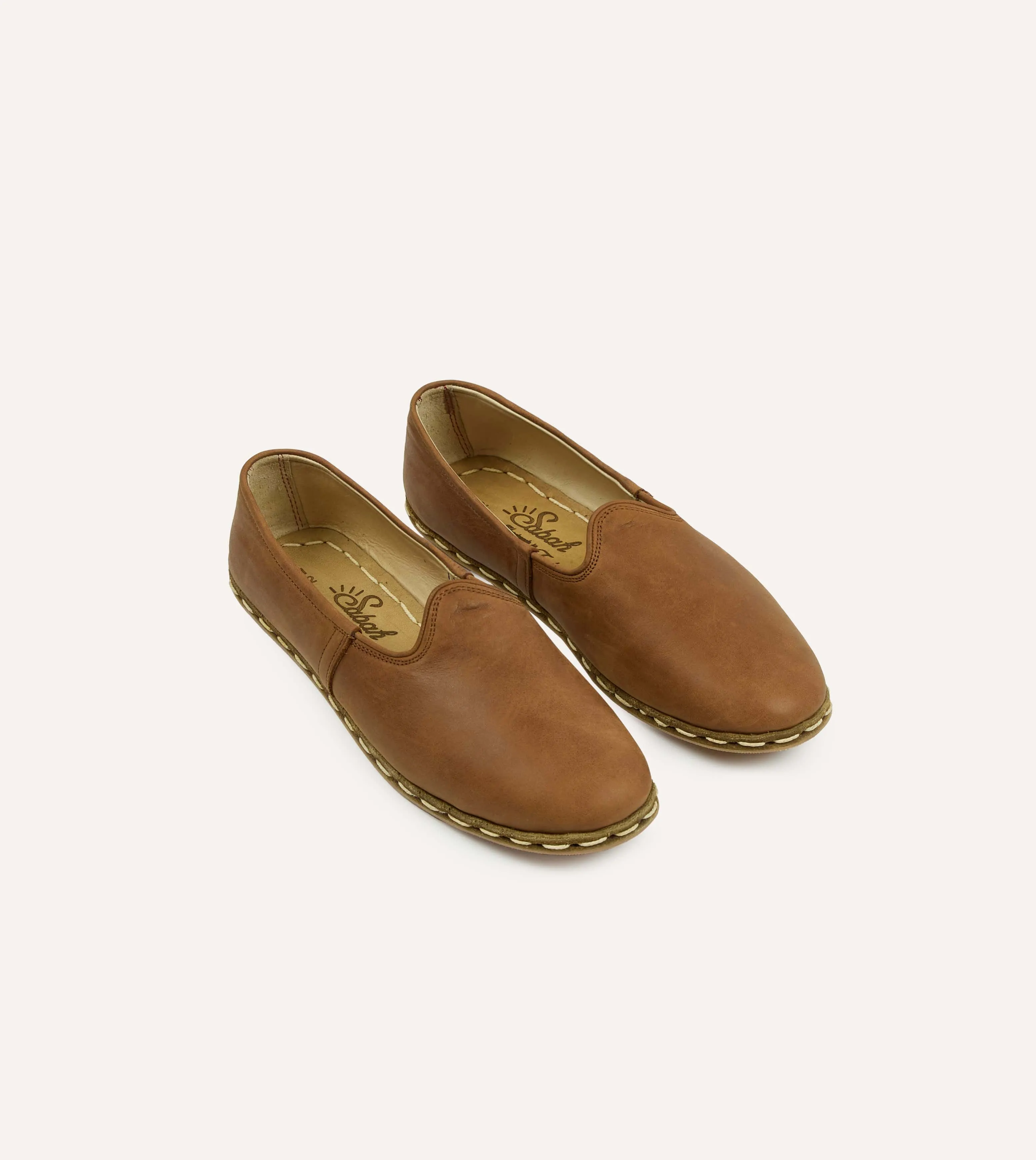 Sabah Fort Worth Brown Leather Shoes sold by Drake's London