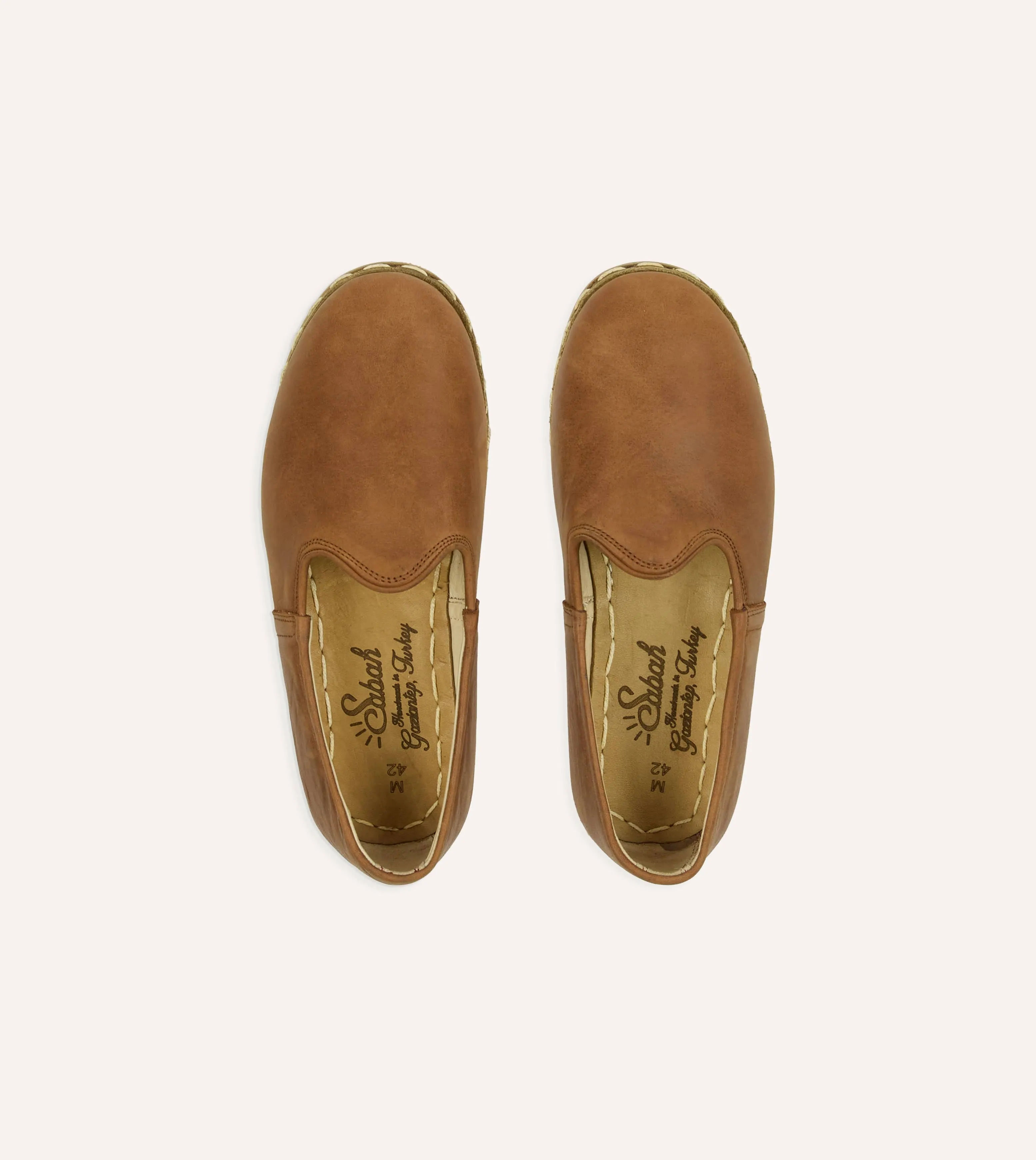 Sabah Fort Worth Brown Leather Shoes sold by Drake's London product image thumbnail 4