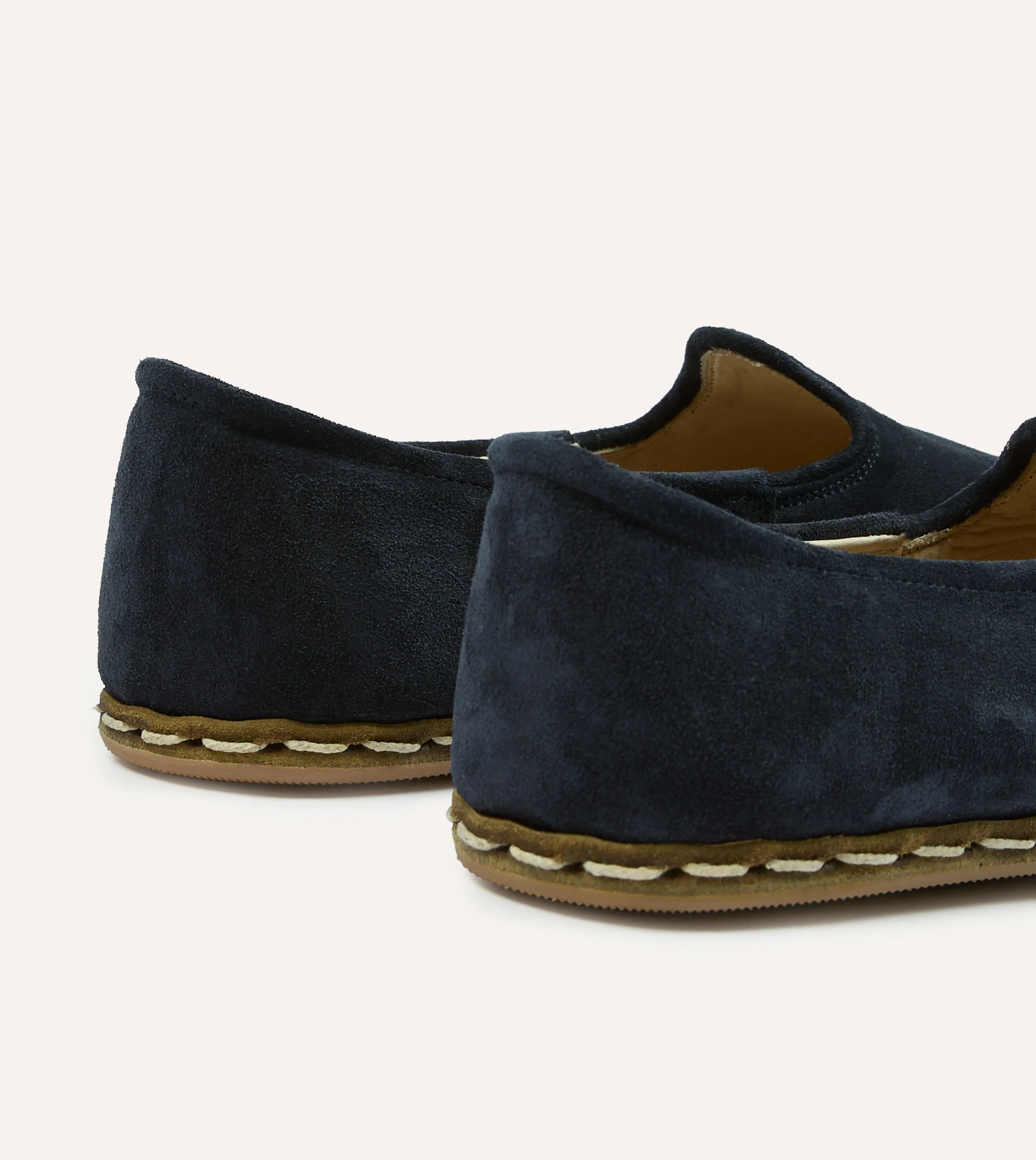 Sabah Oxford Navy Suede Shoes sold by Drake's London product image thumbnail 5