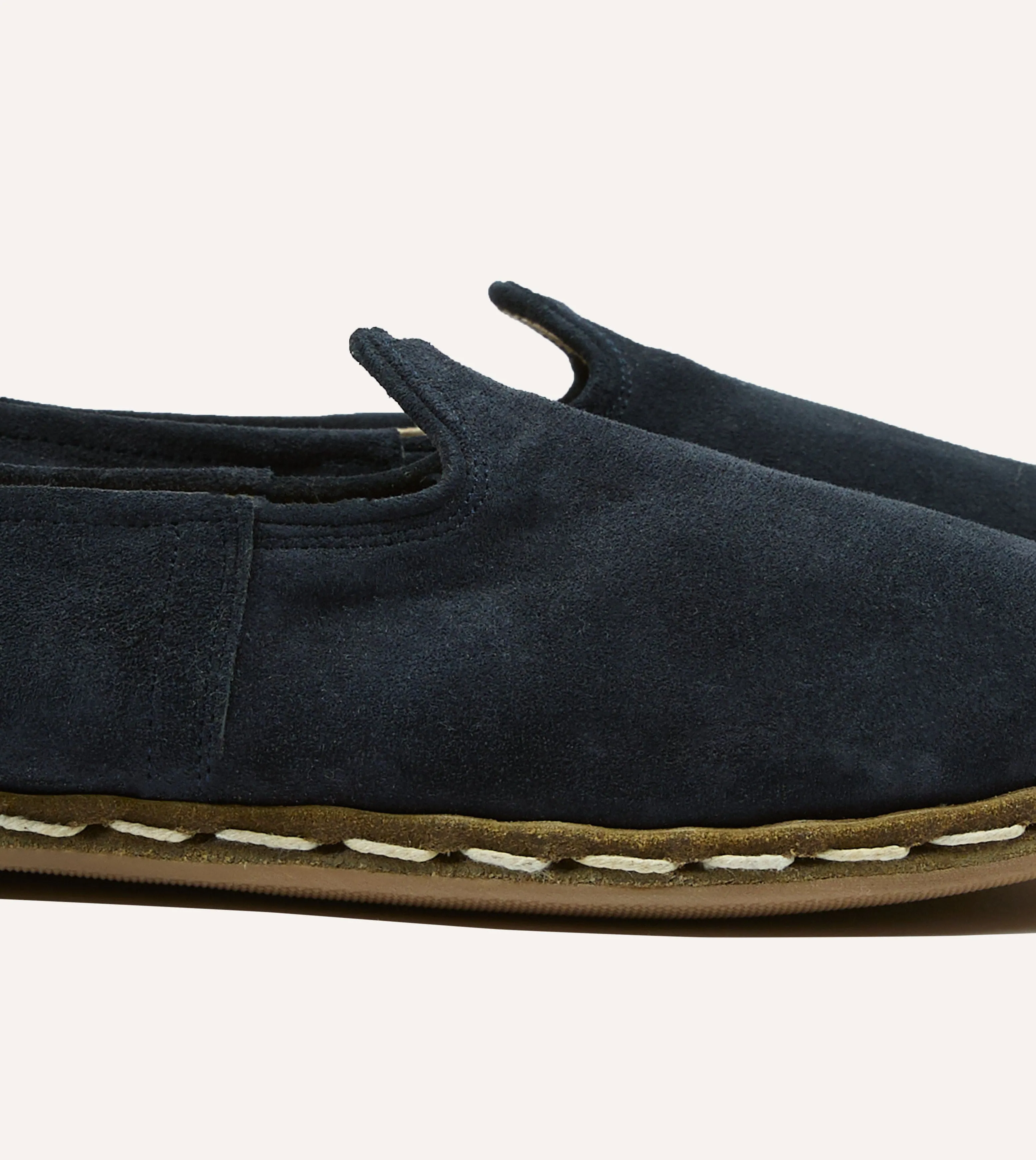 Sabah Oxford Navy Suede Shoes sold by Drake's London product image thumbnail 3