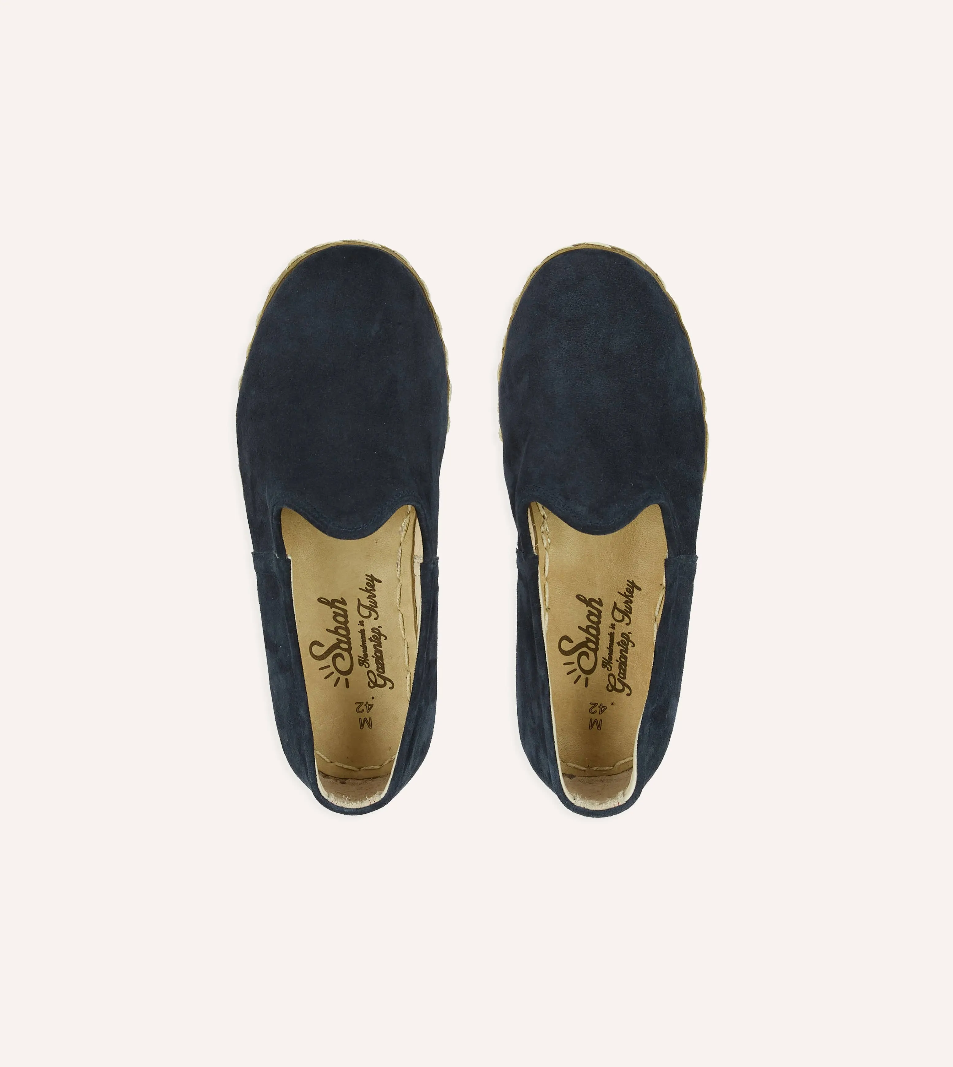 Sabah Oxford Navy Suede Shoes sold by Drake's London product image thumbnail 4