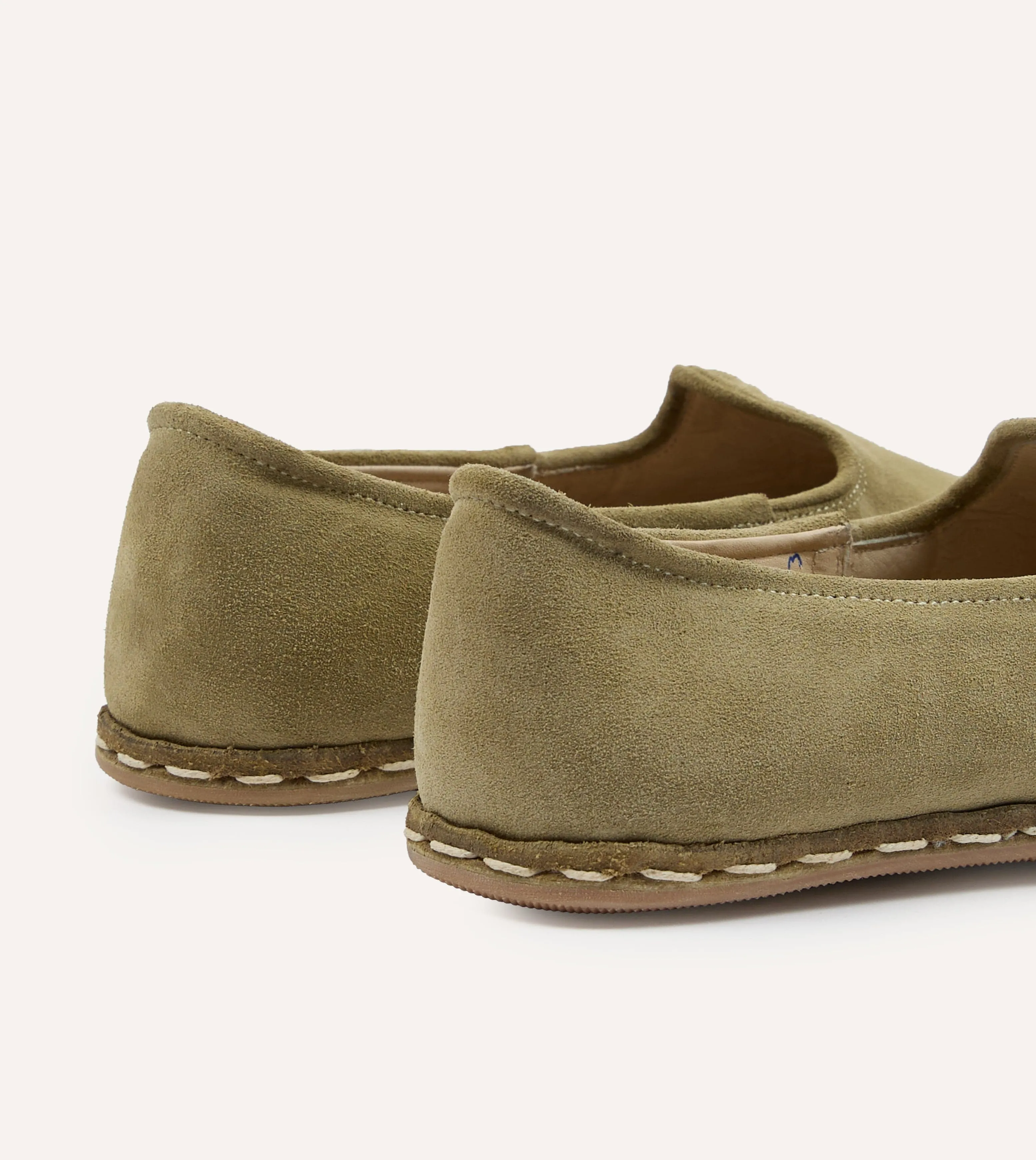 Sabah Olio Olive Suede Shoes sold by Drake's London product image thumbnail 5