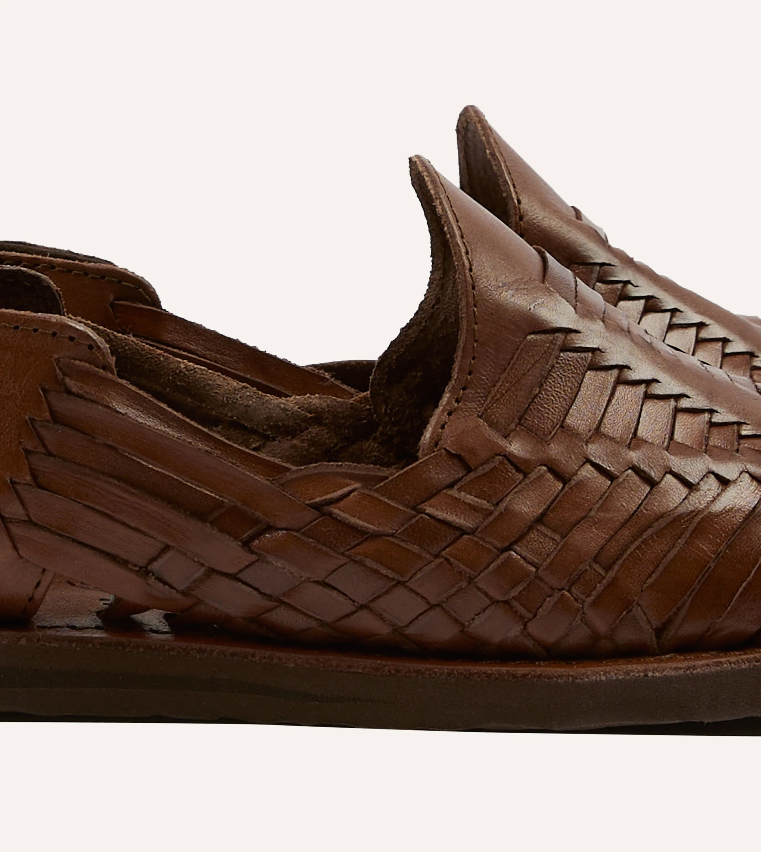 Chamula Brown Cancun Woven Sandal sold by Drake's London product image thumbnail 3