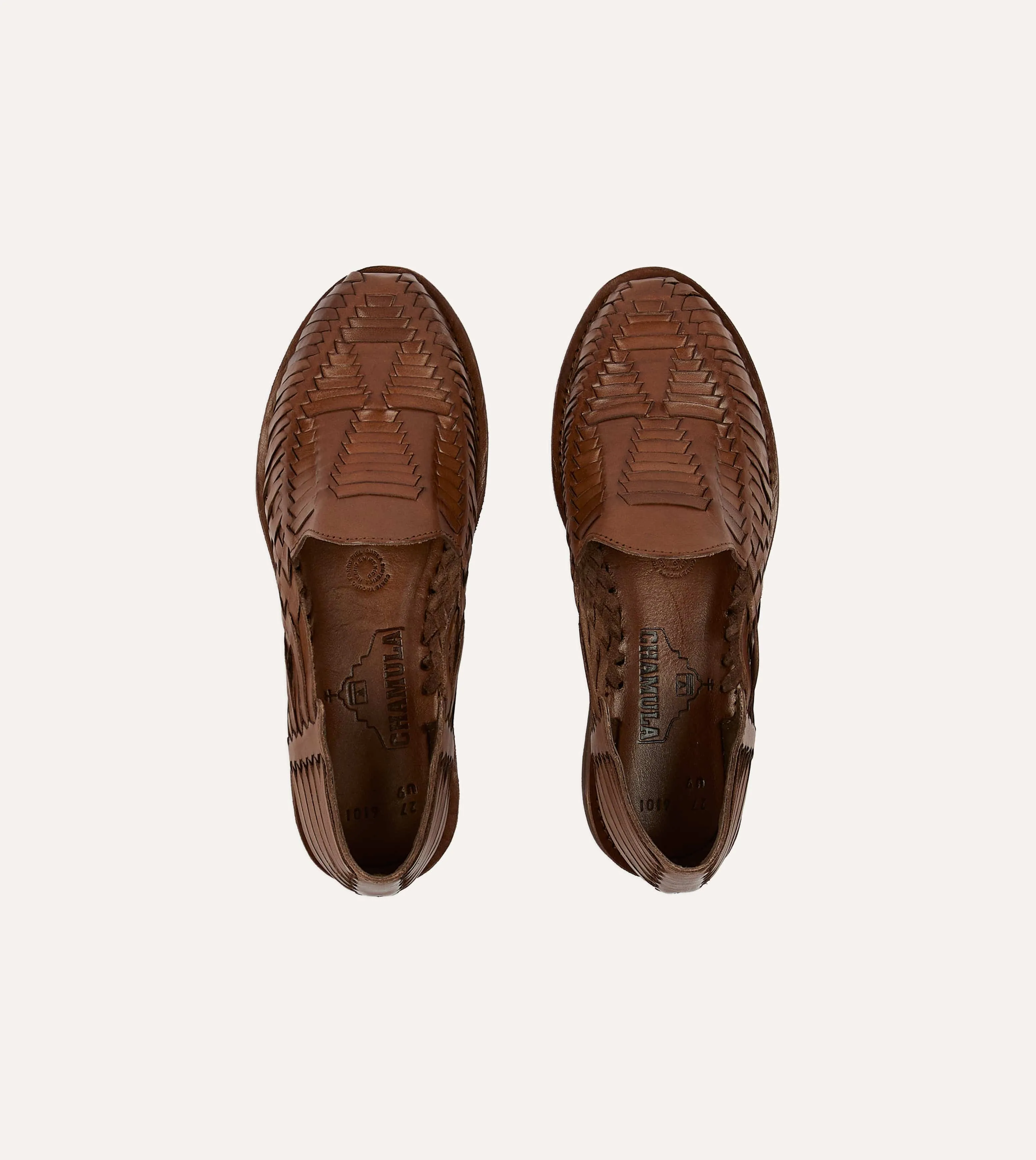 Chamula Brown Cancun Woven Sandal sold by Drake's London product image thumbnail 4