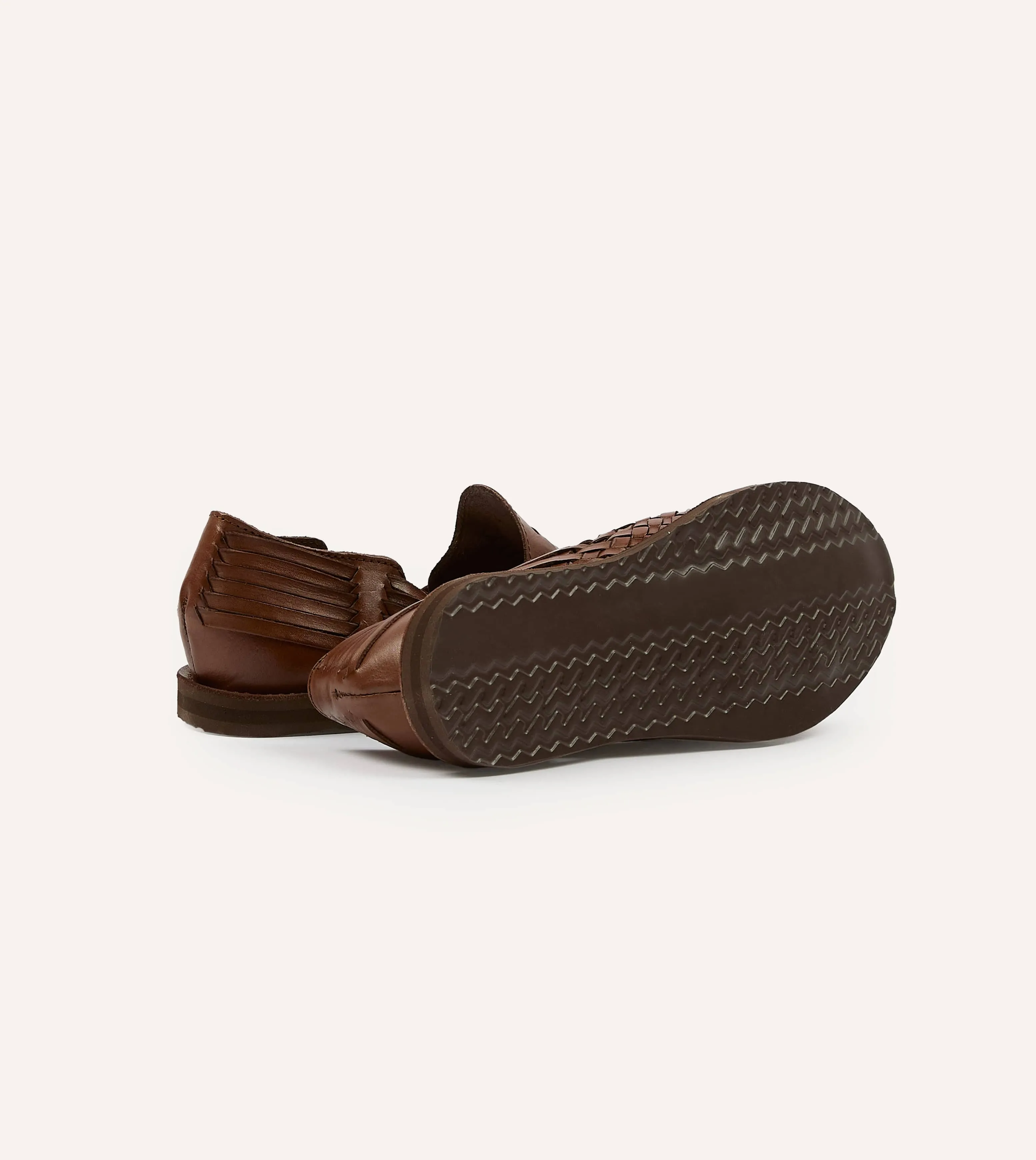 Chamula Brown Cancun Woven Sandal sold by Drake's London product image thumbnail 2