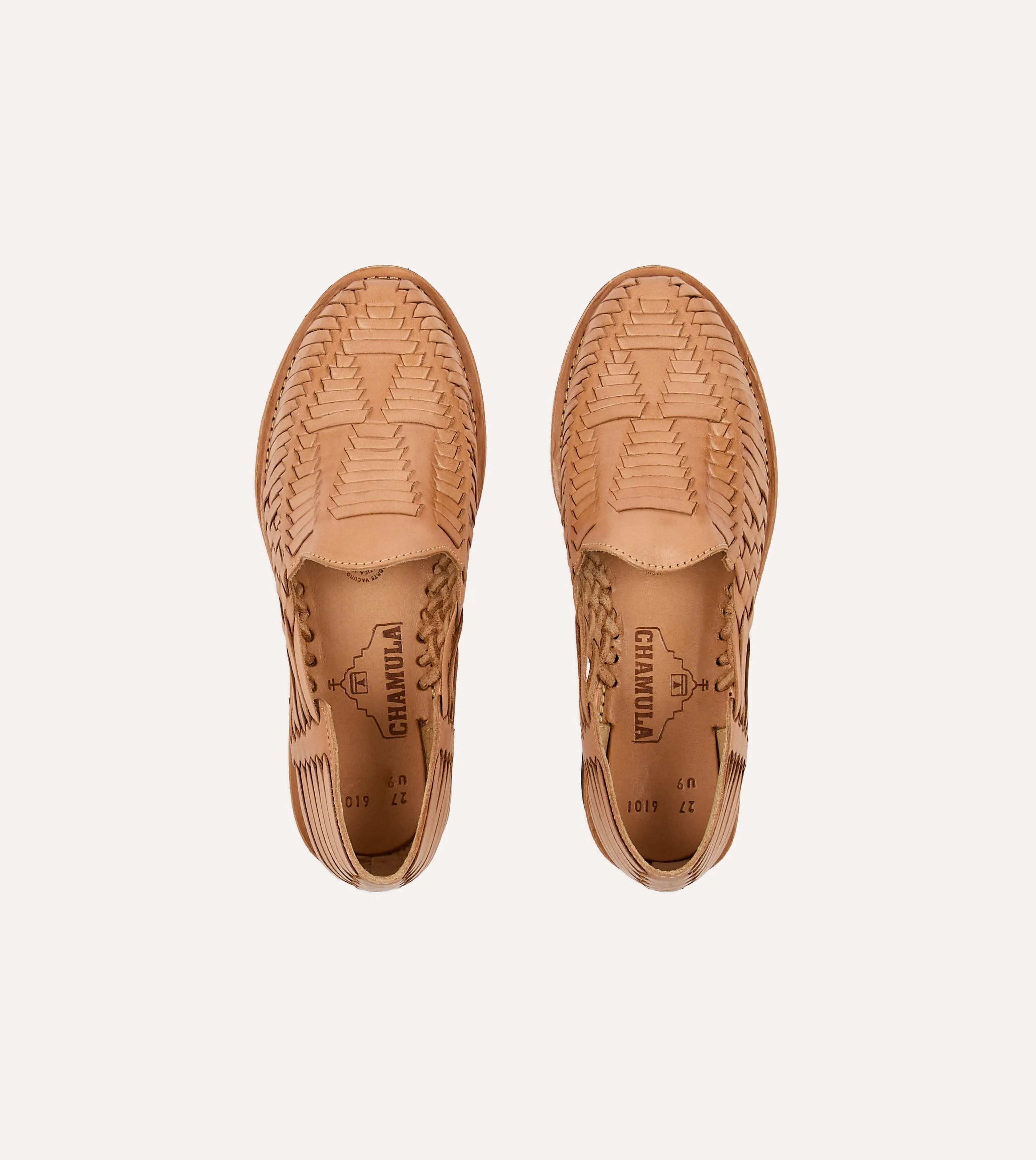 Chamula Tan Cancun Woven Sandal sold by Drake's London product image thumbnail 4