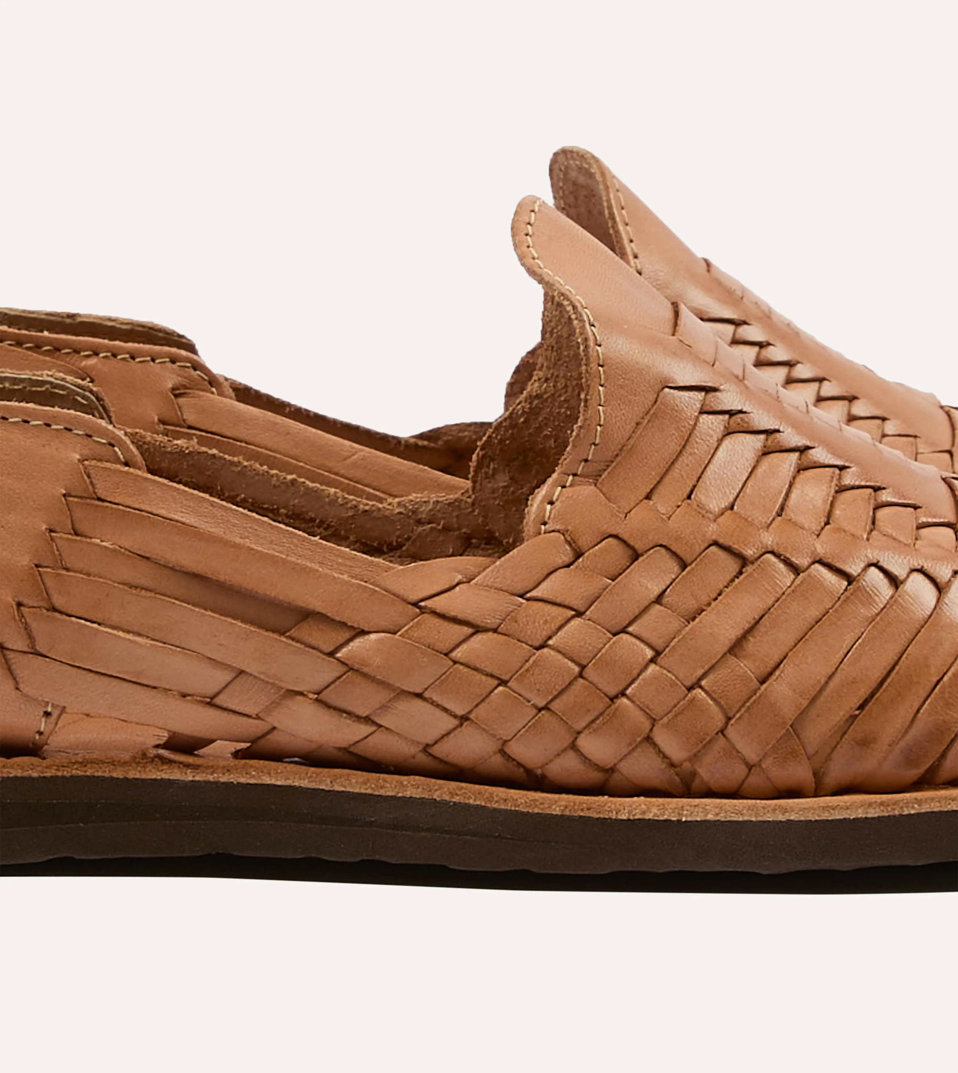 Chamula Tan Cancun Woven Sandal sold by Drake's London product image thumbnail 3