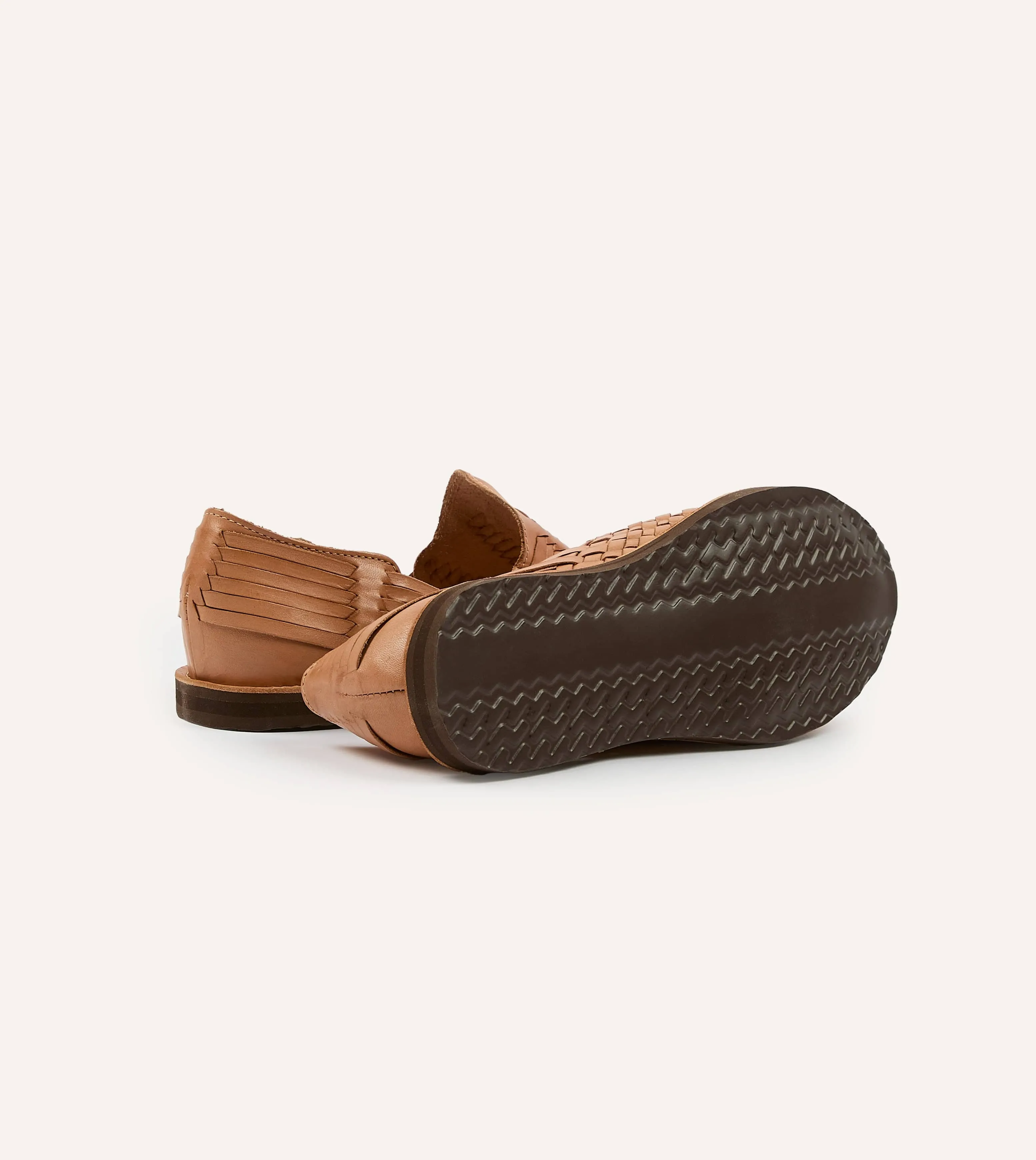 Chamula Tan Cancun Woven Sandal sold by Drake's London product image thumbnail 2