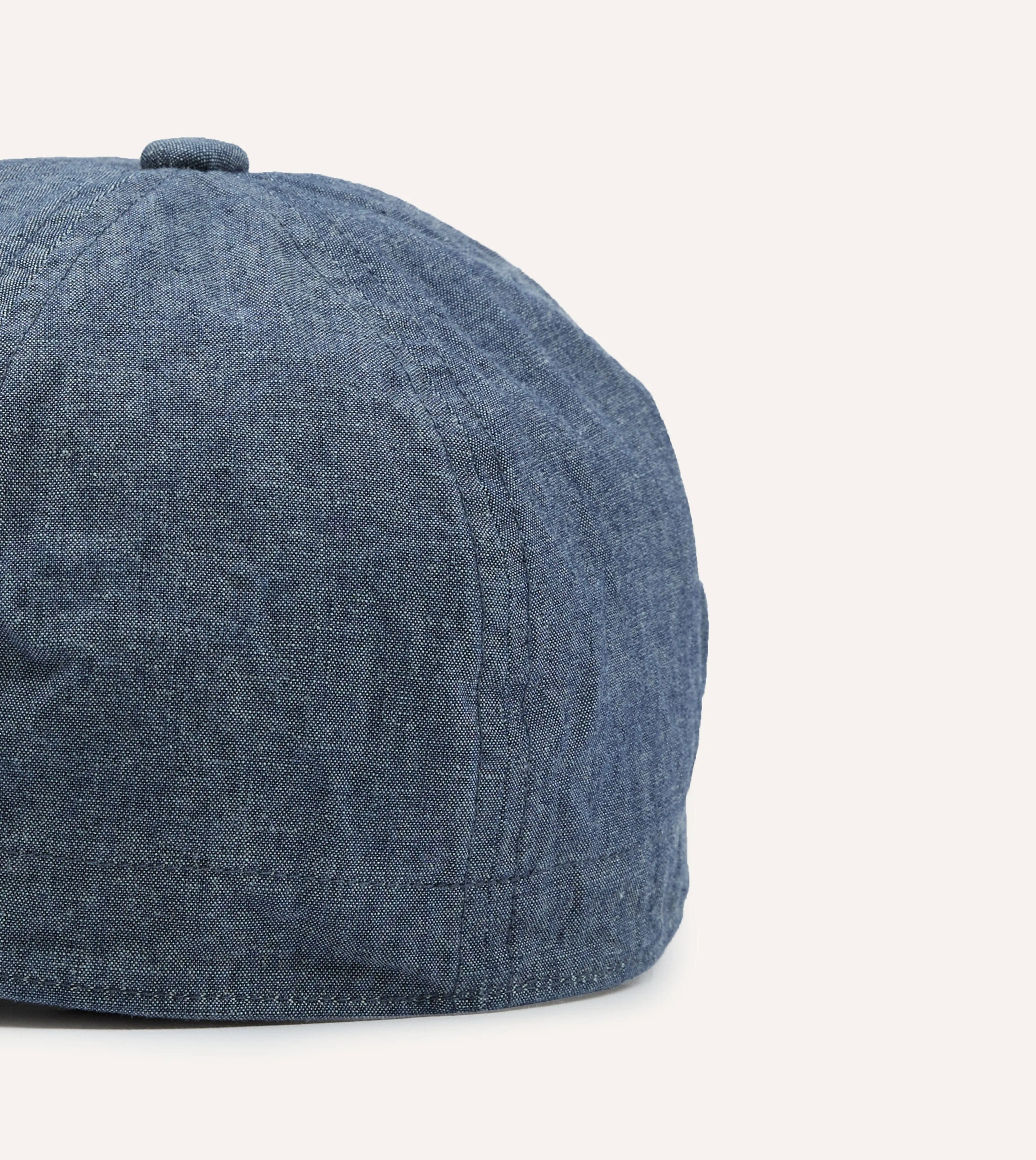 Câbleami Indigo 6oz Chambray Cotton Army Cap sold by Drake's London product image thumbnail 2