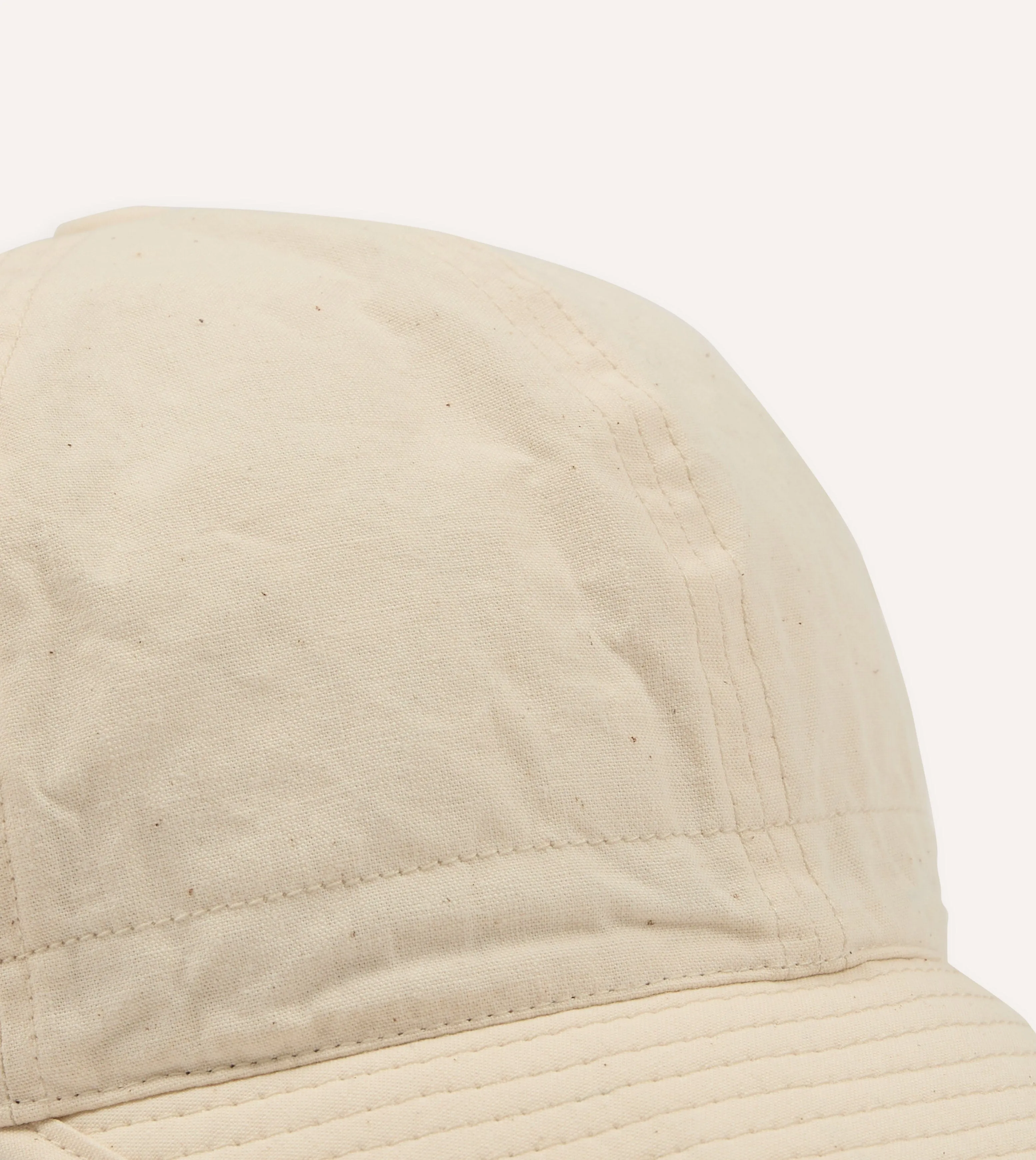 Câbleami Ecru 6oz Chambray Cotton Army Cap sold by Drake's London product image thumbnail 3
