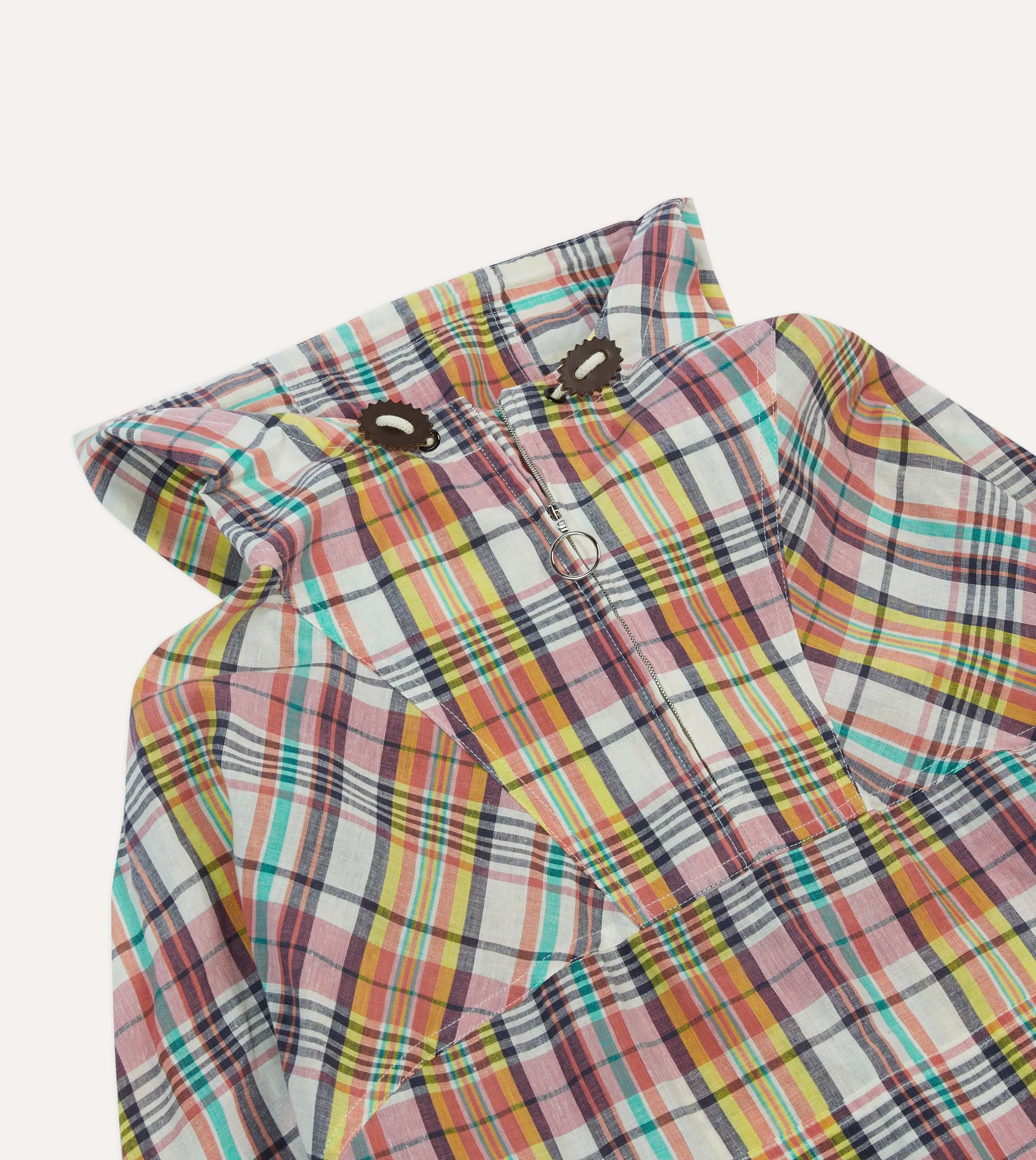 Waxed Madras Cotton Surf Cagoule sold by Drake's London product image thumbnail 3
