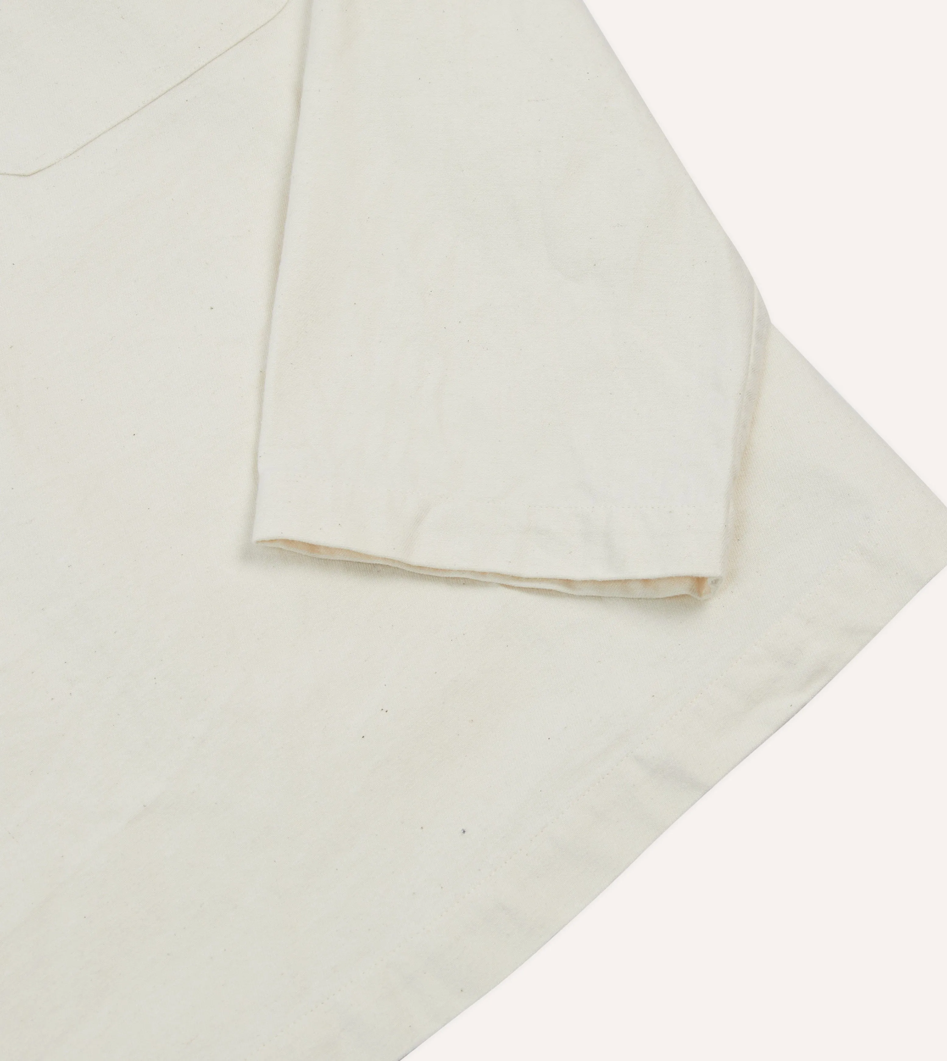 Ecru Cotton Twill Smock sold by Drake's London product image thumbnail 5