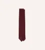 Maroon Fine Woven Grenadine Silk Hand Rolled Tie sold by Drake's London