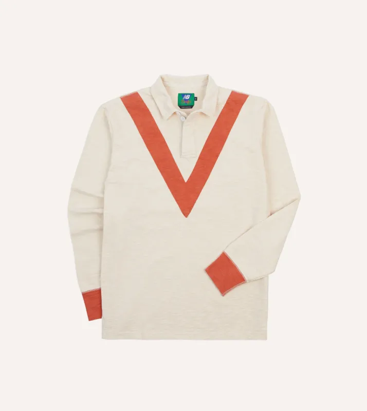 Drake’s and New Balance '82 Flamé Rugby Shirt sold by Drake's London