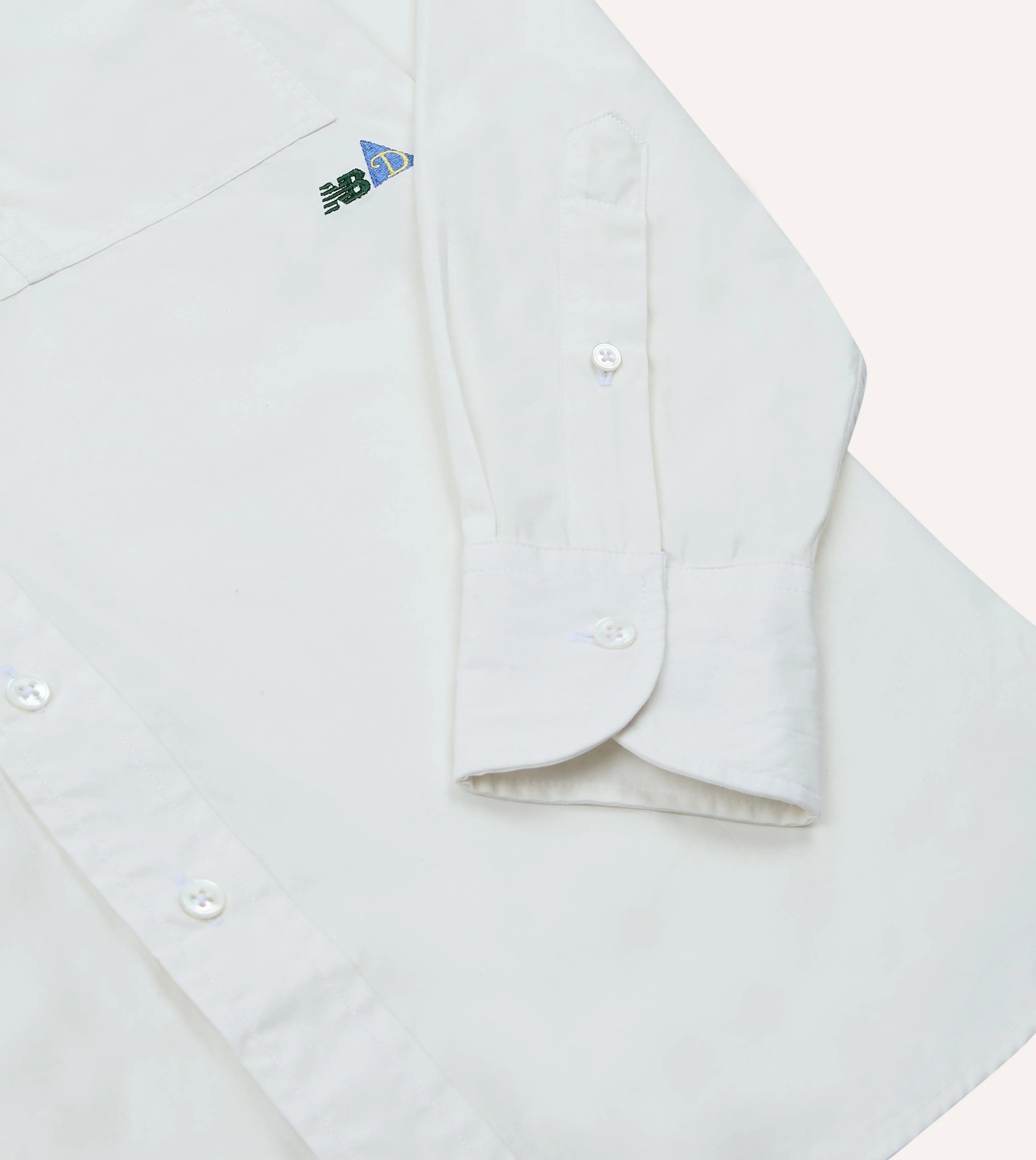 Drake’s and New Balance Poplin Hiking Shirt sold by Drake's London product image thumbnail 5
