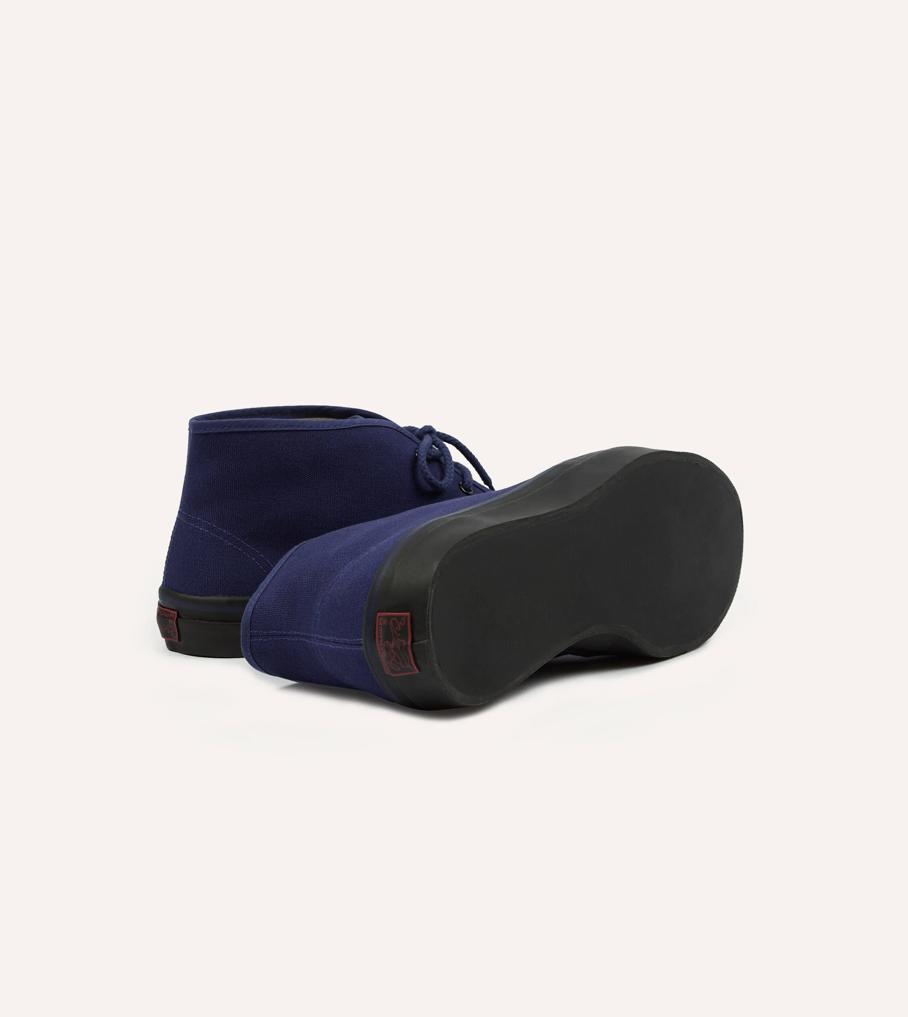 Wakouwa by Anatomica Navy Cotton Canvas Chukka Trainers sold by Drake's London product image thumbnail 2