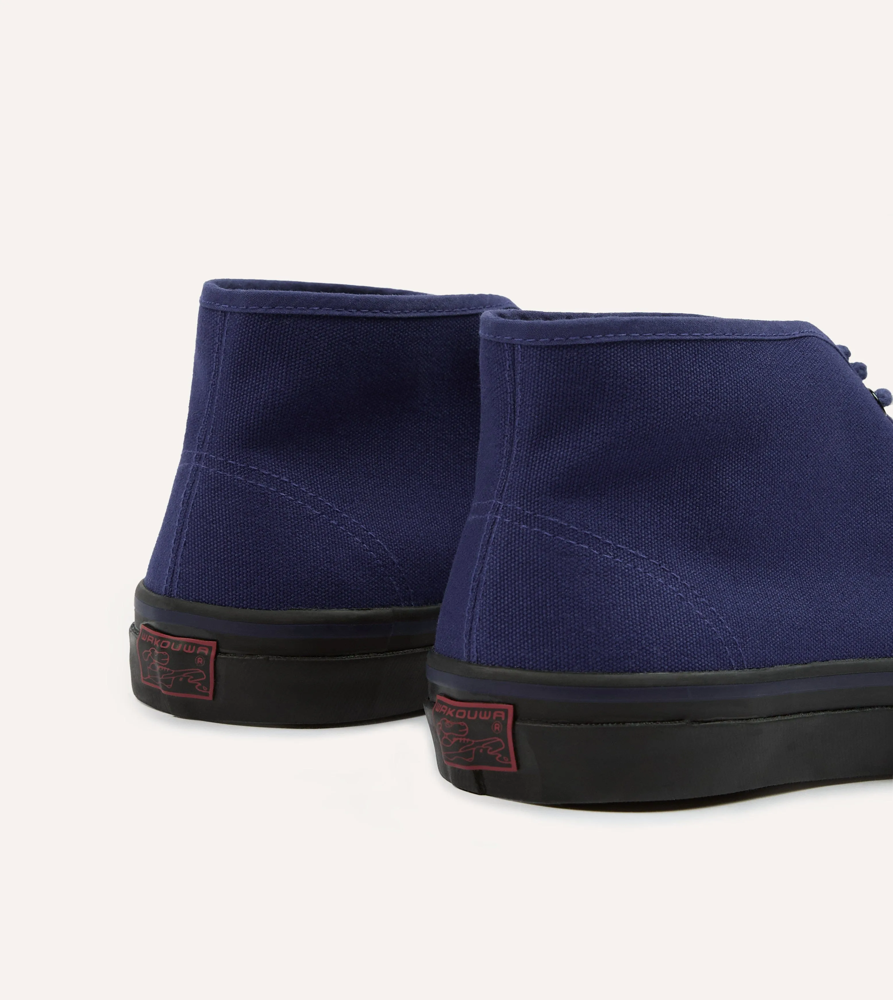Wakouwa by Anatomica Navy Cotton Canvas Chukka Trainers sold by Drake's London product image thumbnail 5