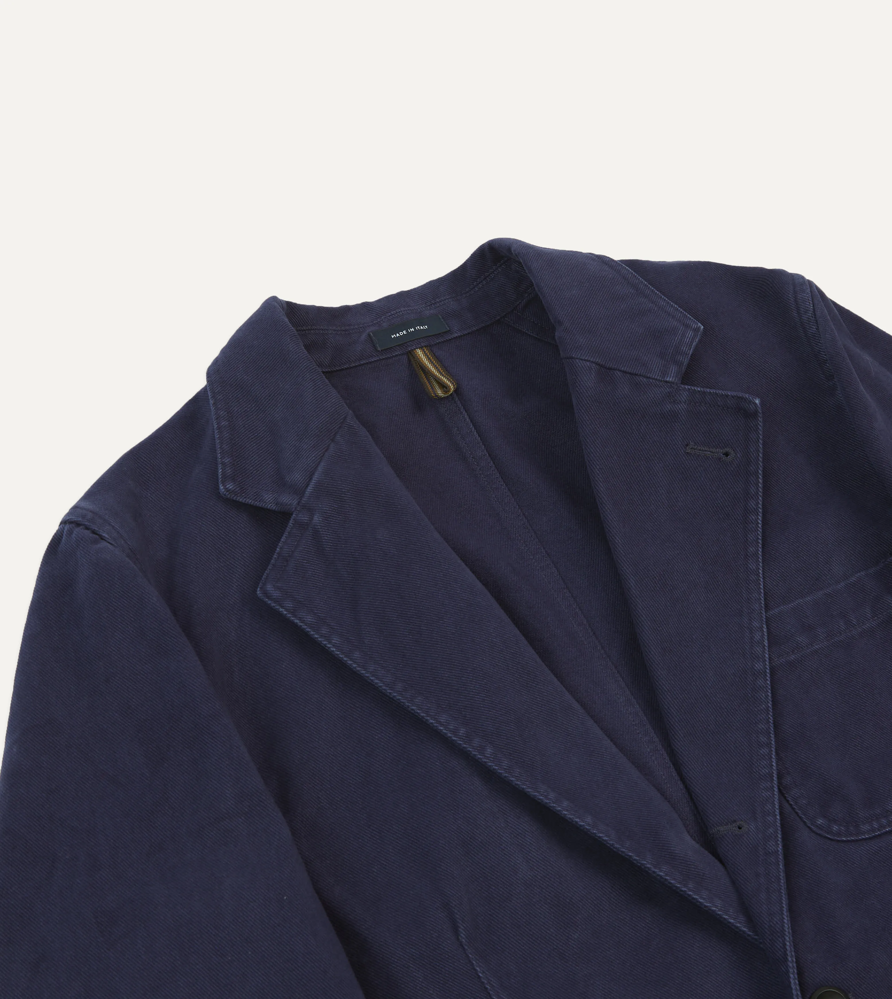 Indigo Heavy Cotton Twill Games Blazer Mk. I sold by Drake's London product image thumbnail 3