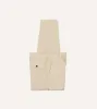 Cream Cotton Wide Leg Flat Front Chino sold by Drake's London