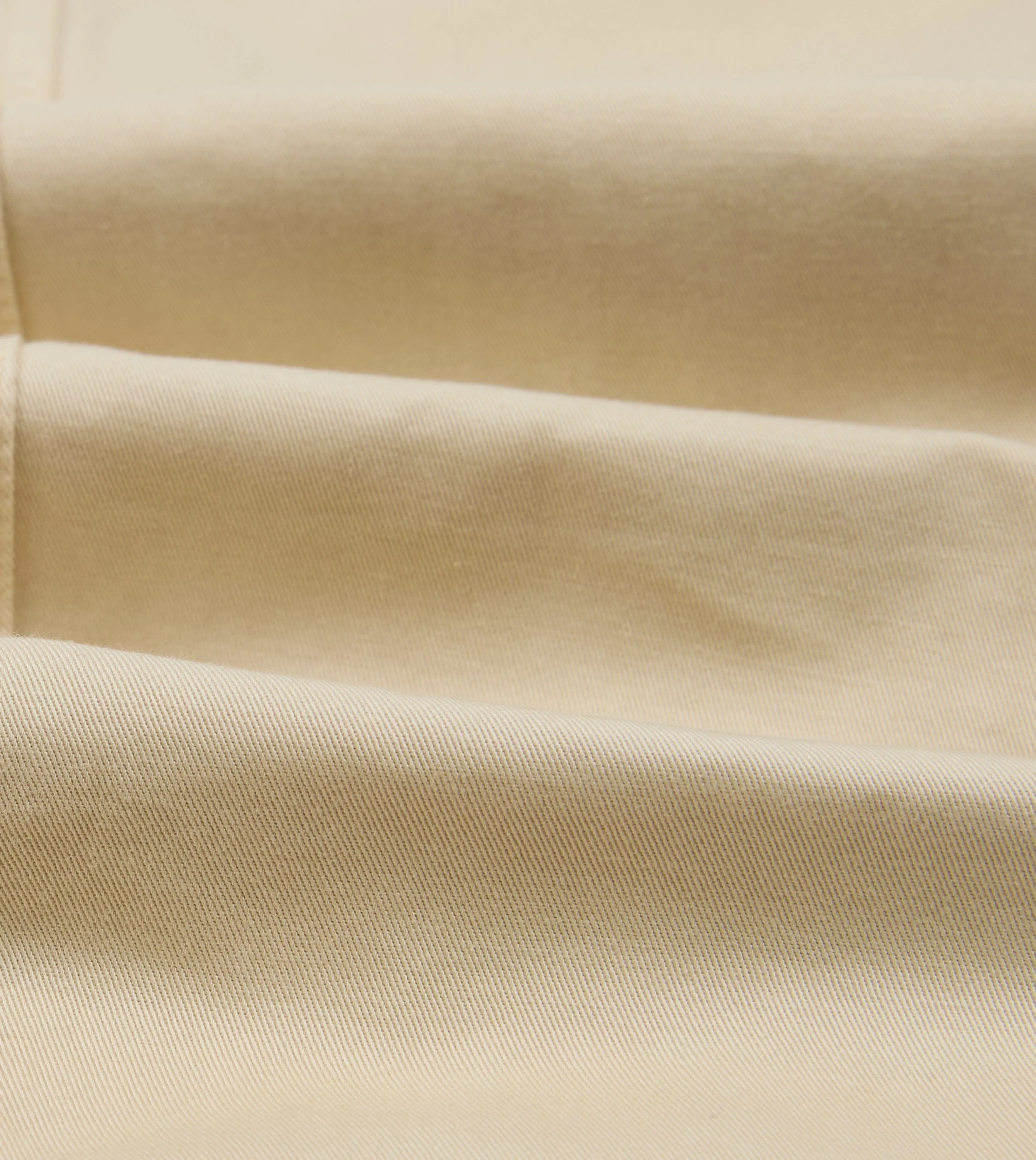 Cream Cotton Wide Leg Flat Front Chino sold by Drake's London product image thumbnail 2