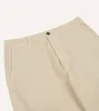 Cream Cotton Wide Leg Flat Front Chino sold by Drake's London