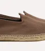 Taupe Herringbone Cotton Espadrilles sold by Drake's London
