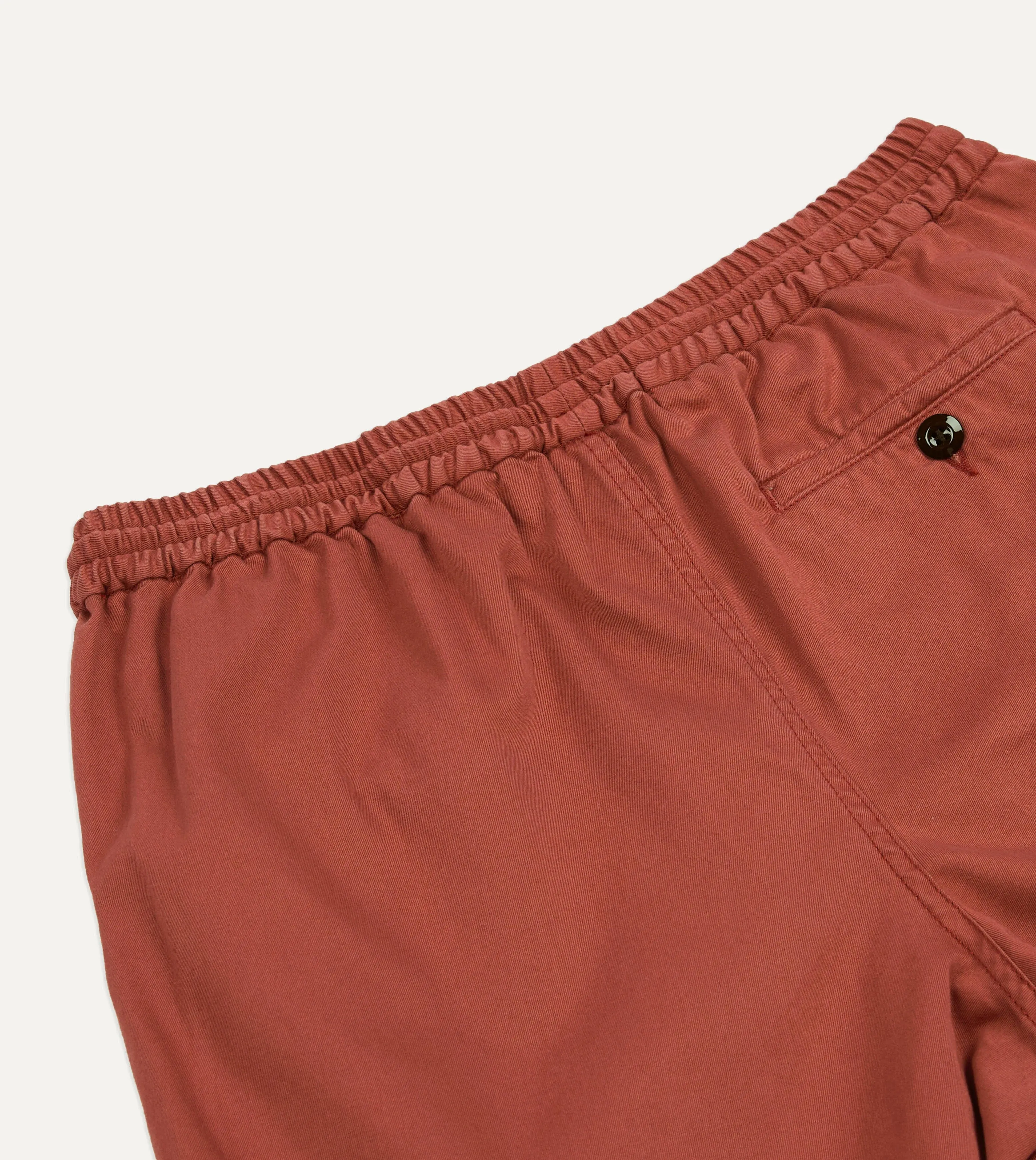 Washed Red Drawstring Shorts sold by Drake's London product image thumbnail 4