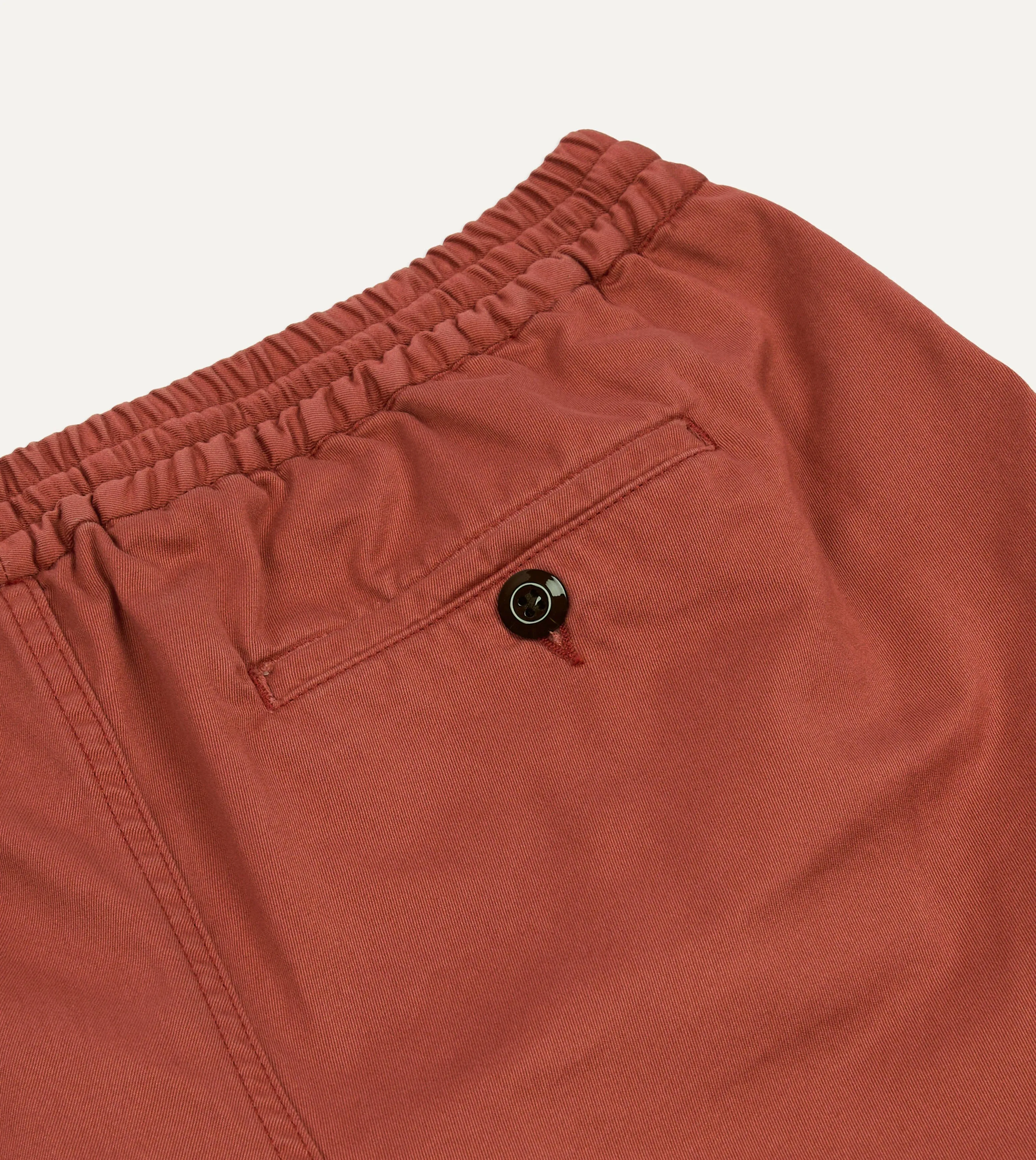 Washed Red Drawstring Shorts sold by Drake's London product image thumbnail 5