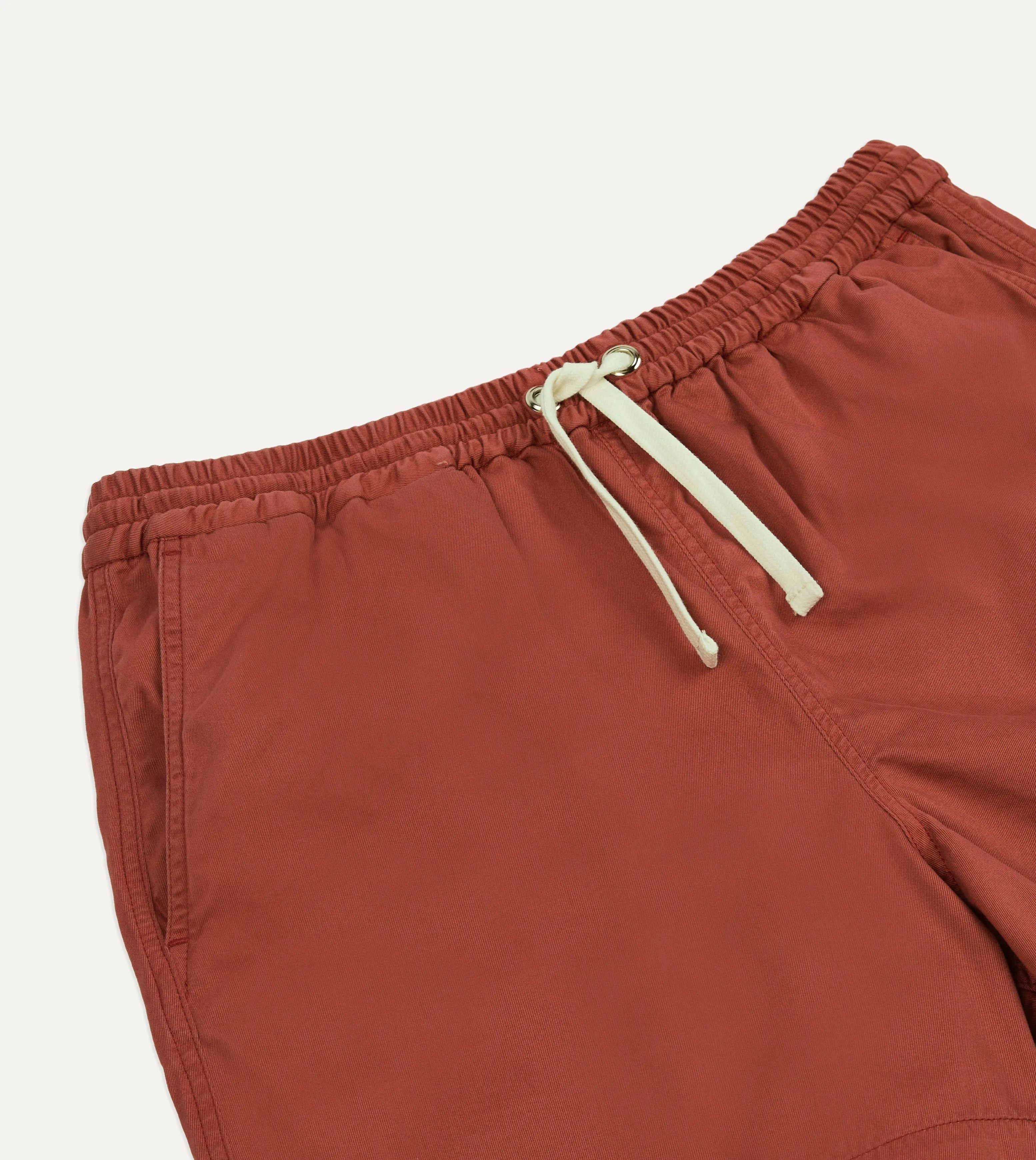 Washed Red Drawstring Shorts sold by Drake's London product image thumbnail 3