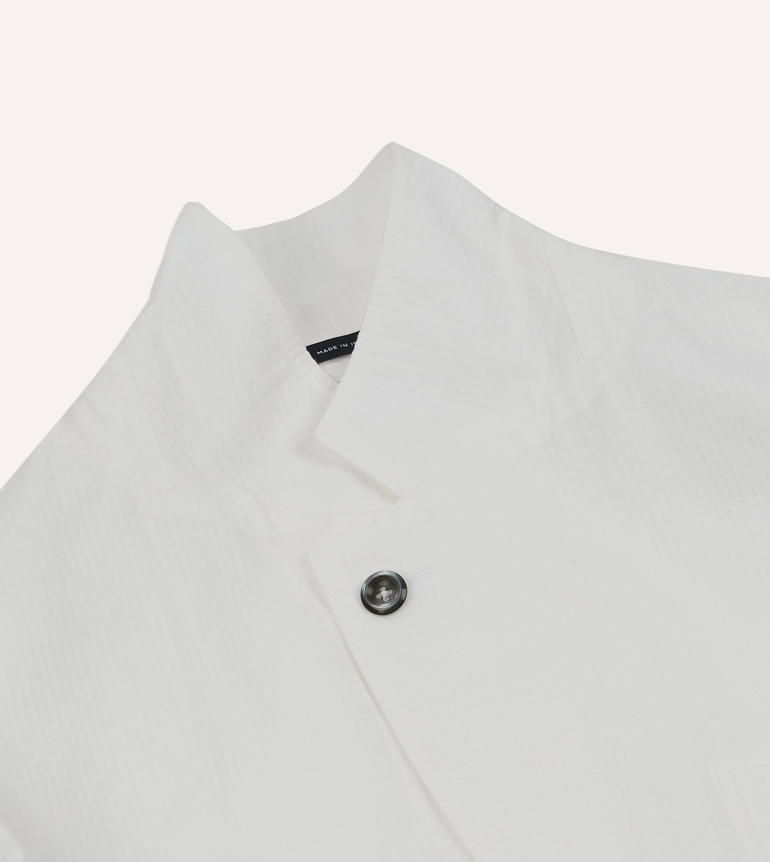 Michael McGregor for Drake’s White Seersucker Games Blazer Mk. I sold by Drake's London product image thumbnail 4