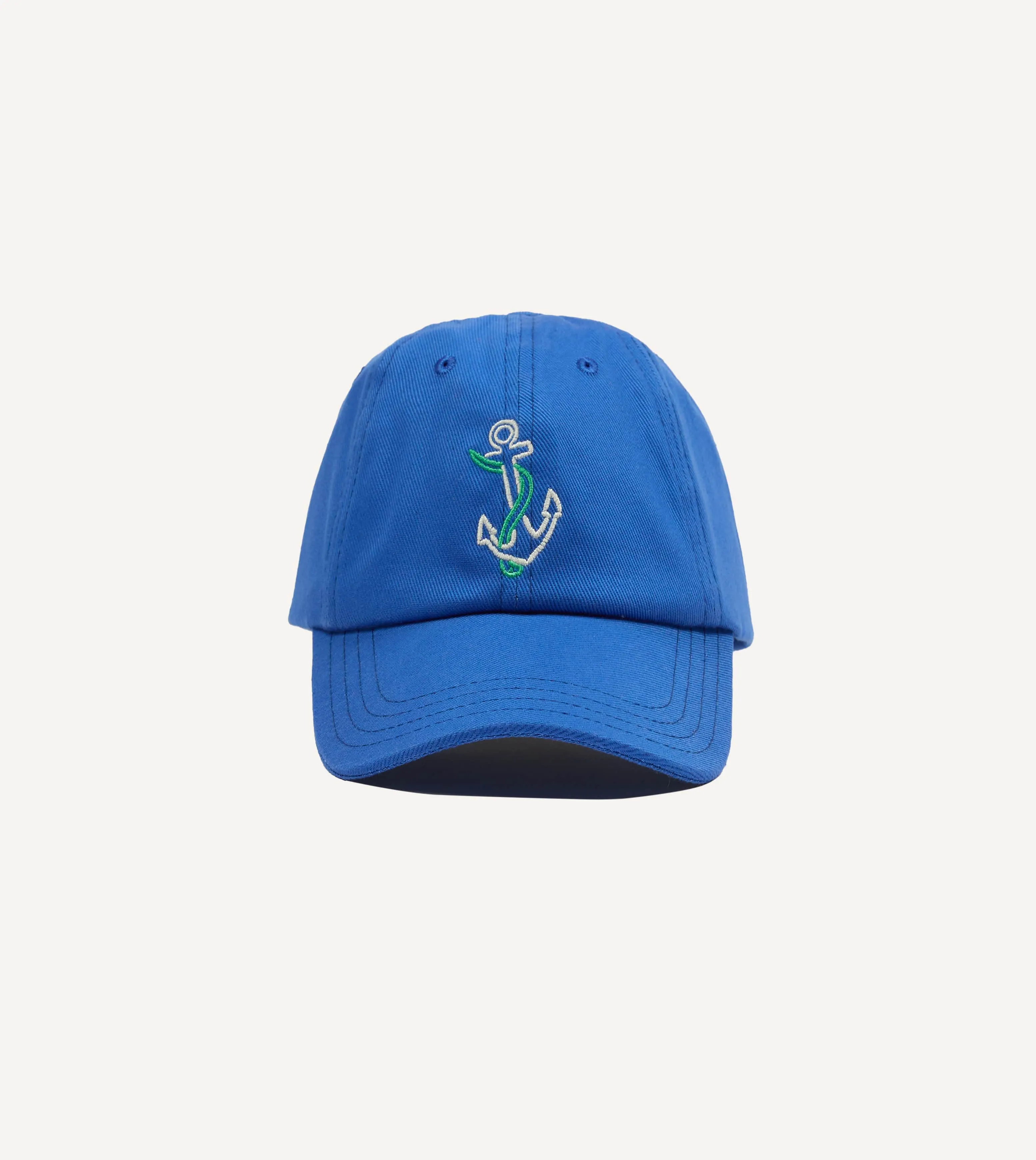 Michael McGregor for Drake's Anchor Cotton Baseball Cap sold by Drake's London