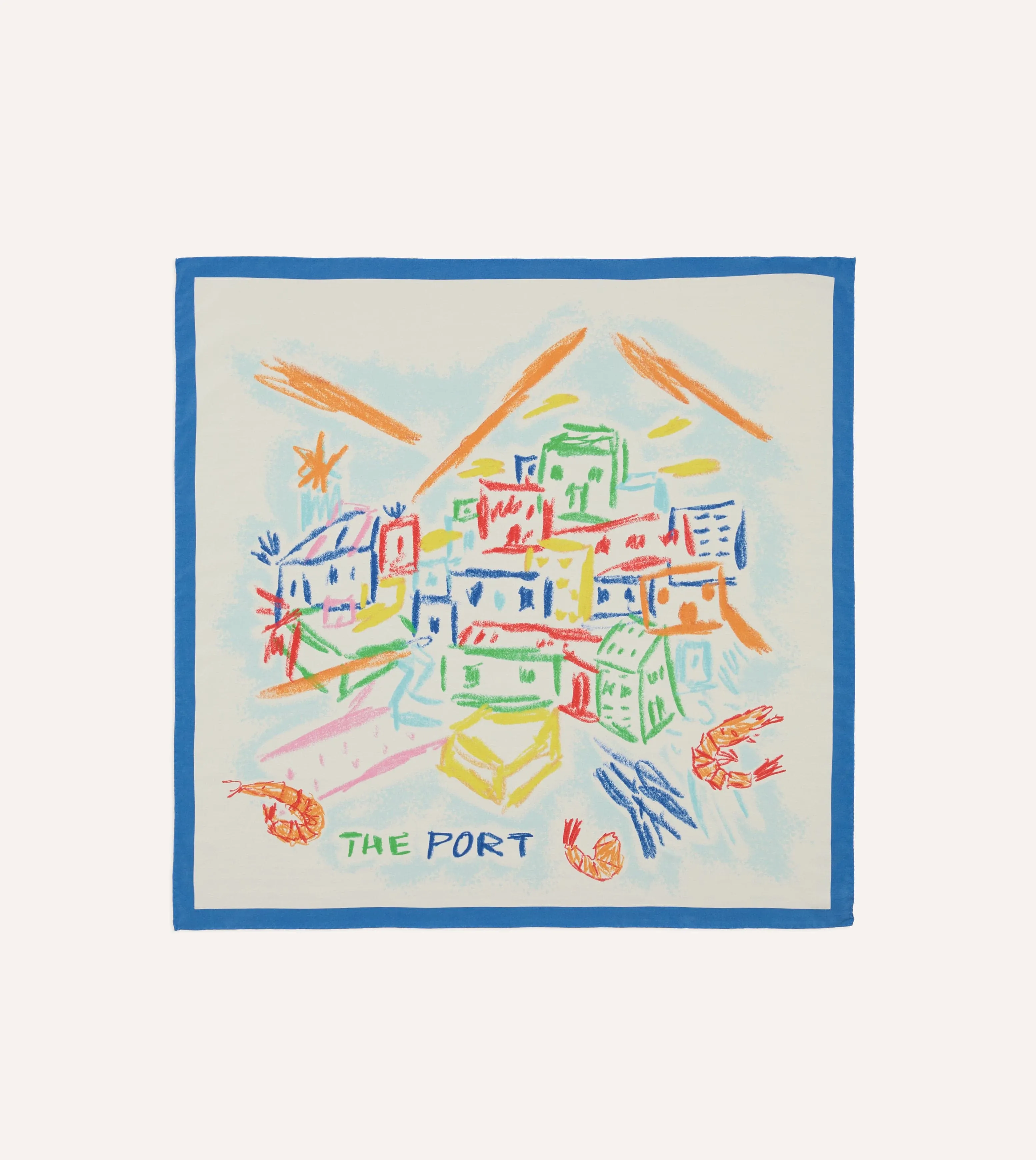 Michael McGregor for Drake's The Port Print Silk Bandana sold by Drake's London