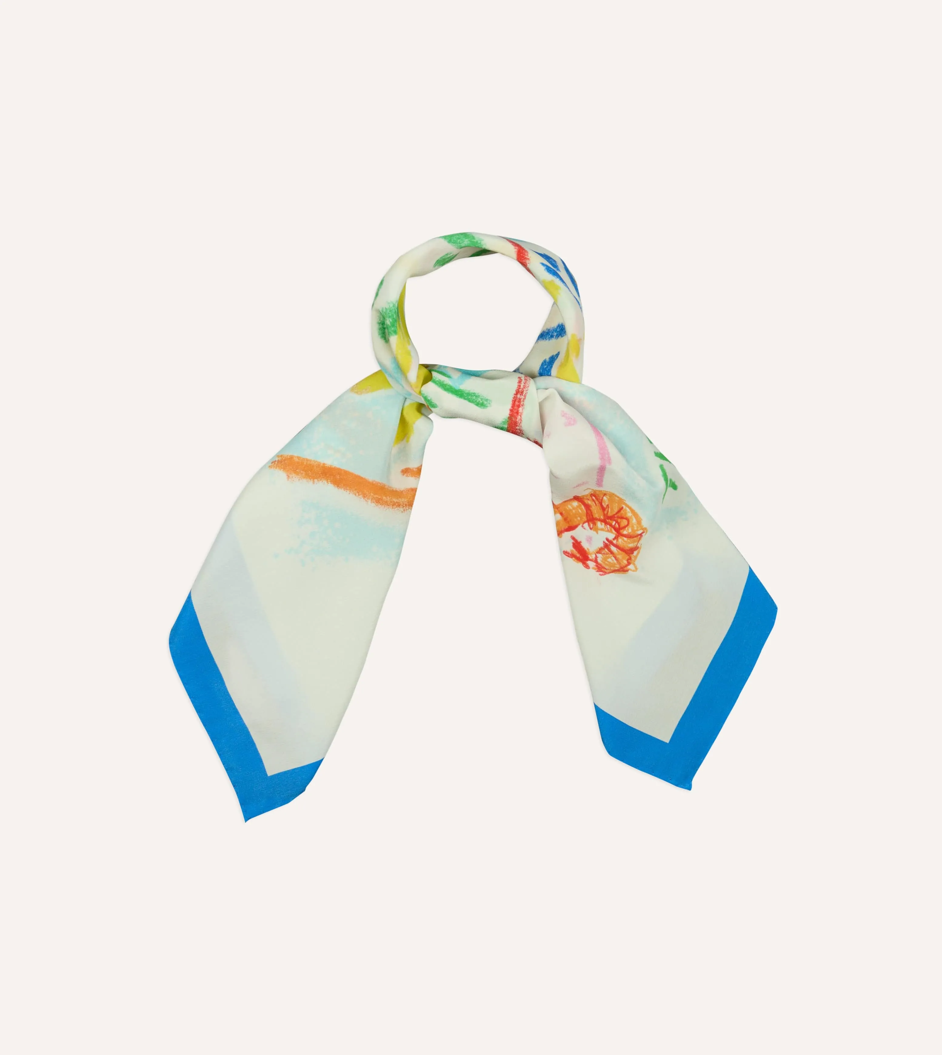Michael McGregor for Drake's The Port Print Silk Bandana sold by Drake's London product image thumbnail 4