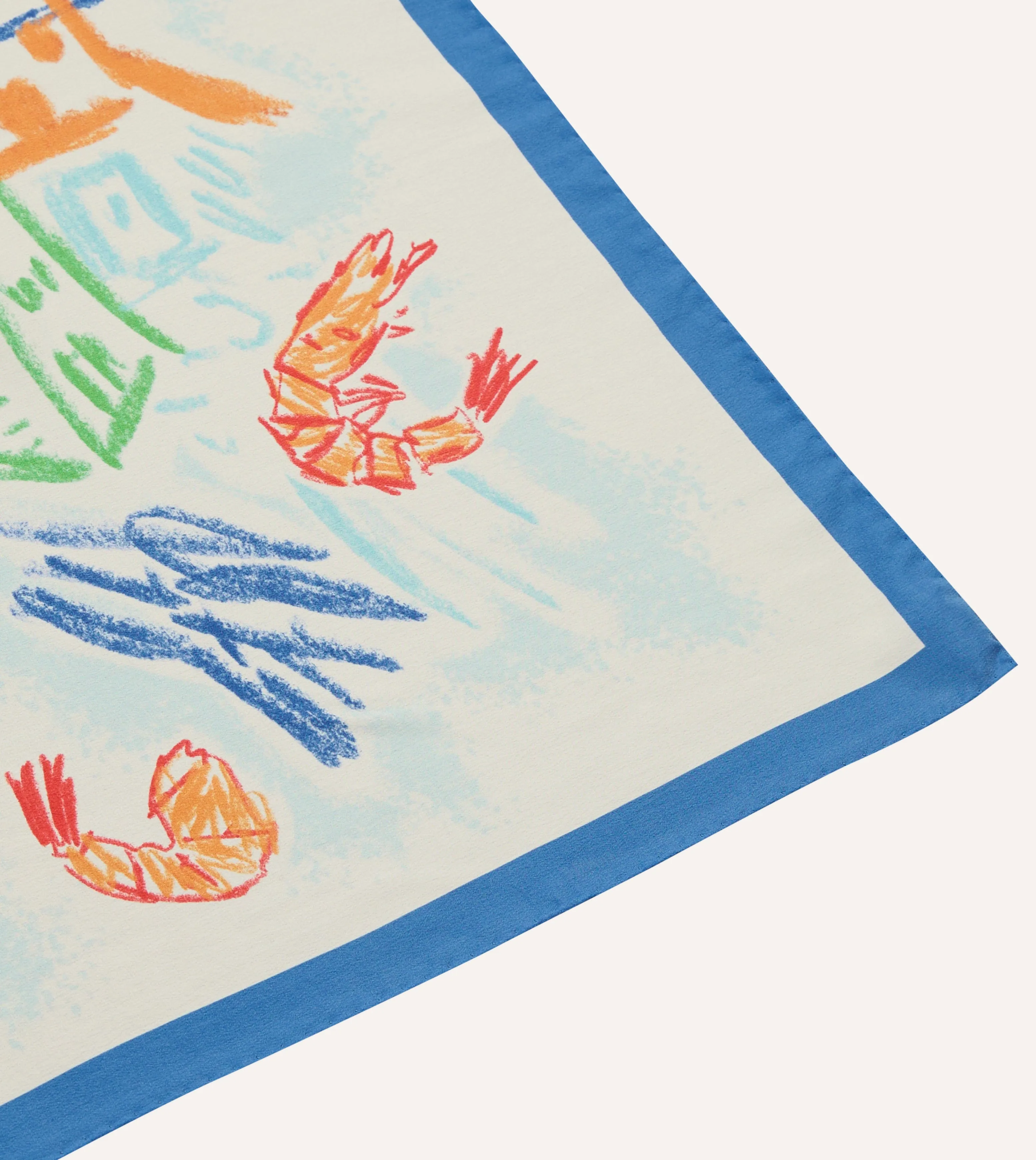 Michael McGregor for Drake's The Port Print Silk Bandana sold by Drake's London product image thumbnail 3