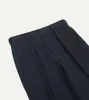 Dark Navy Heavy Cotton Twill Games Trousers sold by Drake's London
