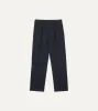 Dark Navy Heavy Cotton Twill Games Trousers sold by Drake's London