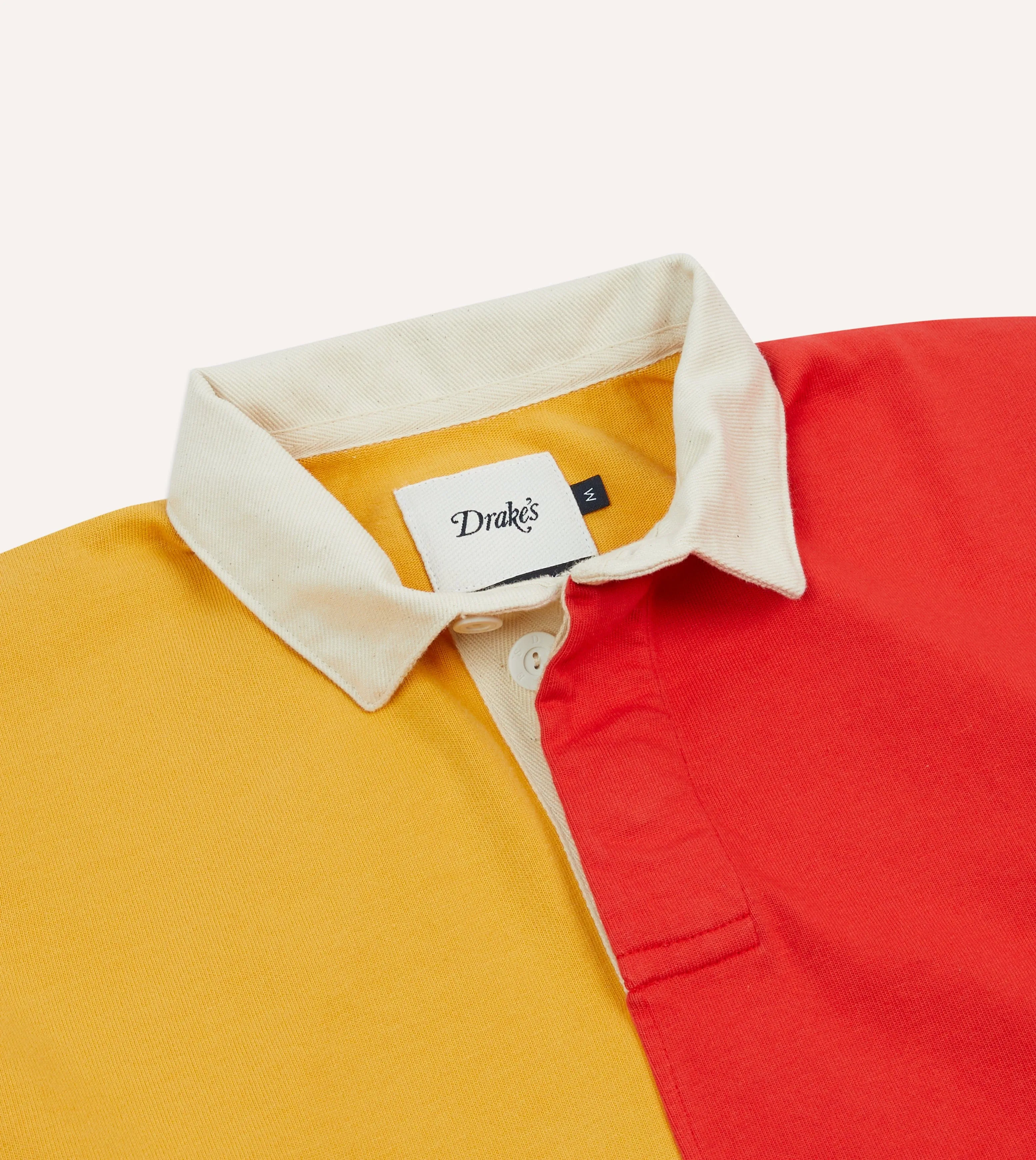 Multi Panelled Cotton Rugby Shirt sold by Drake's London product image thumbnail 3
